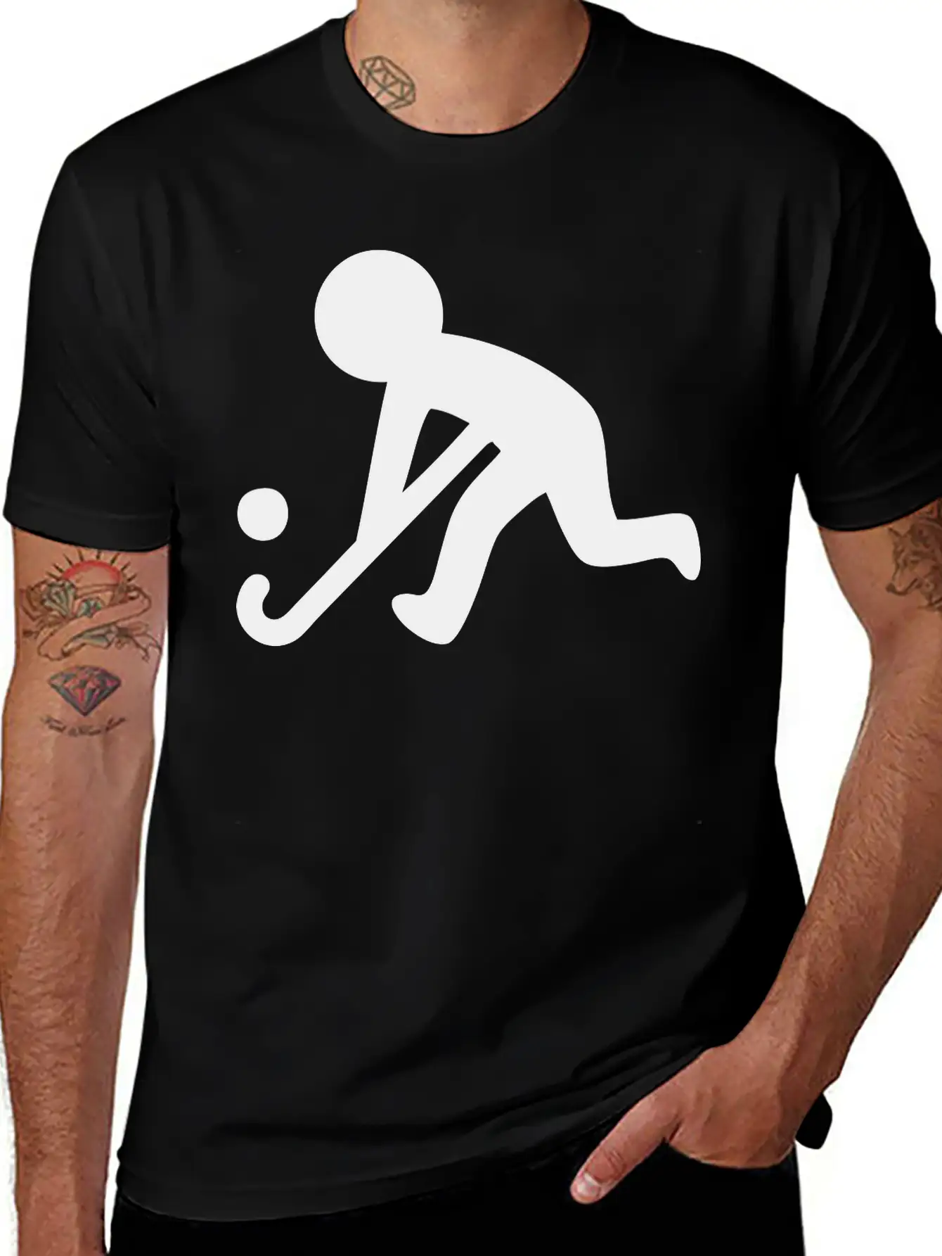 Field Hockey (Grass Hockey) Sport Relaxed Everyday Tee – Lightweight And Durable Cotton