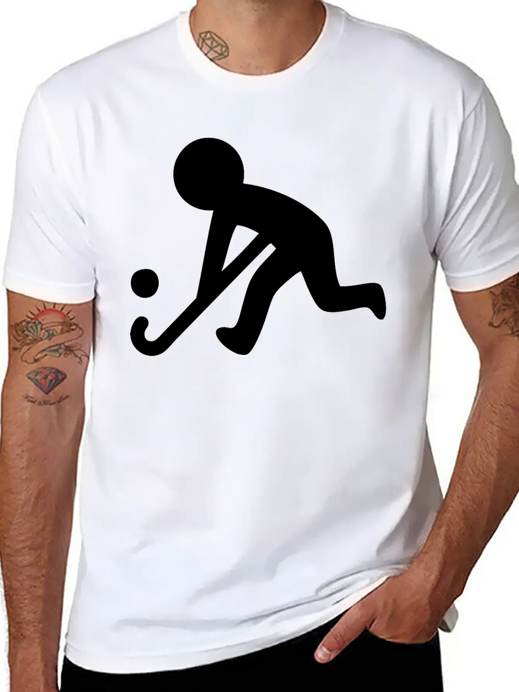 Field Hockey (Grass Hockey) Sport Relaxed Everyday Tee – Lightweight And Durable Cotton