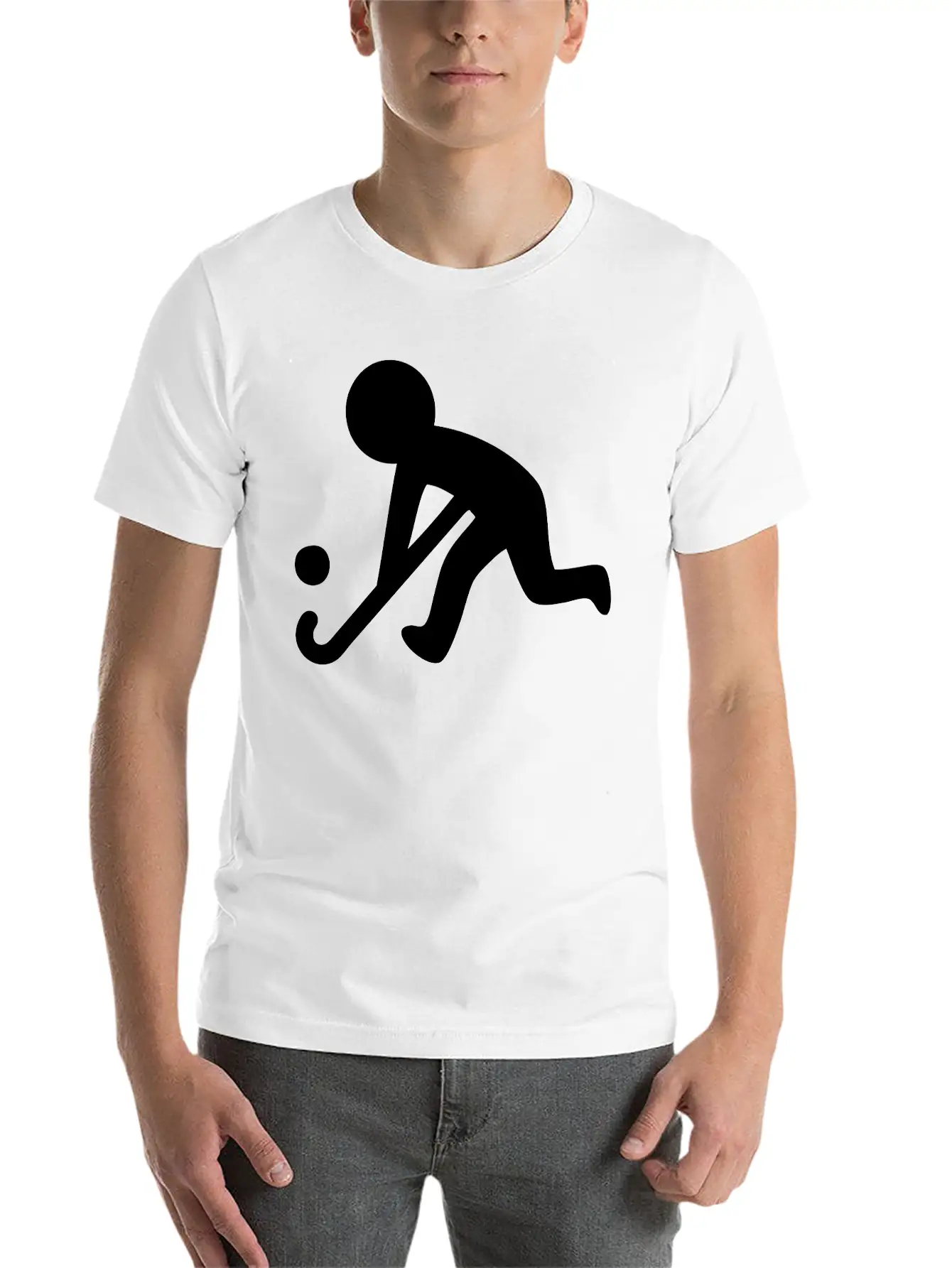 Field Hockey (Grass Hockey) Sport Relaxed Everyday Tee – Lightweight And Durable Cotton