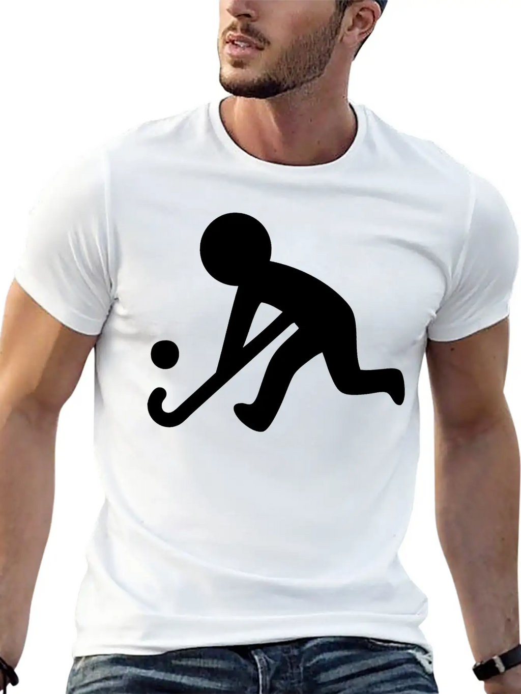 Field Hockey (Grass Hockey) Sport Relaxed Everyday Tee – Lightweight And Durable Cotton