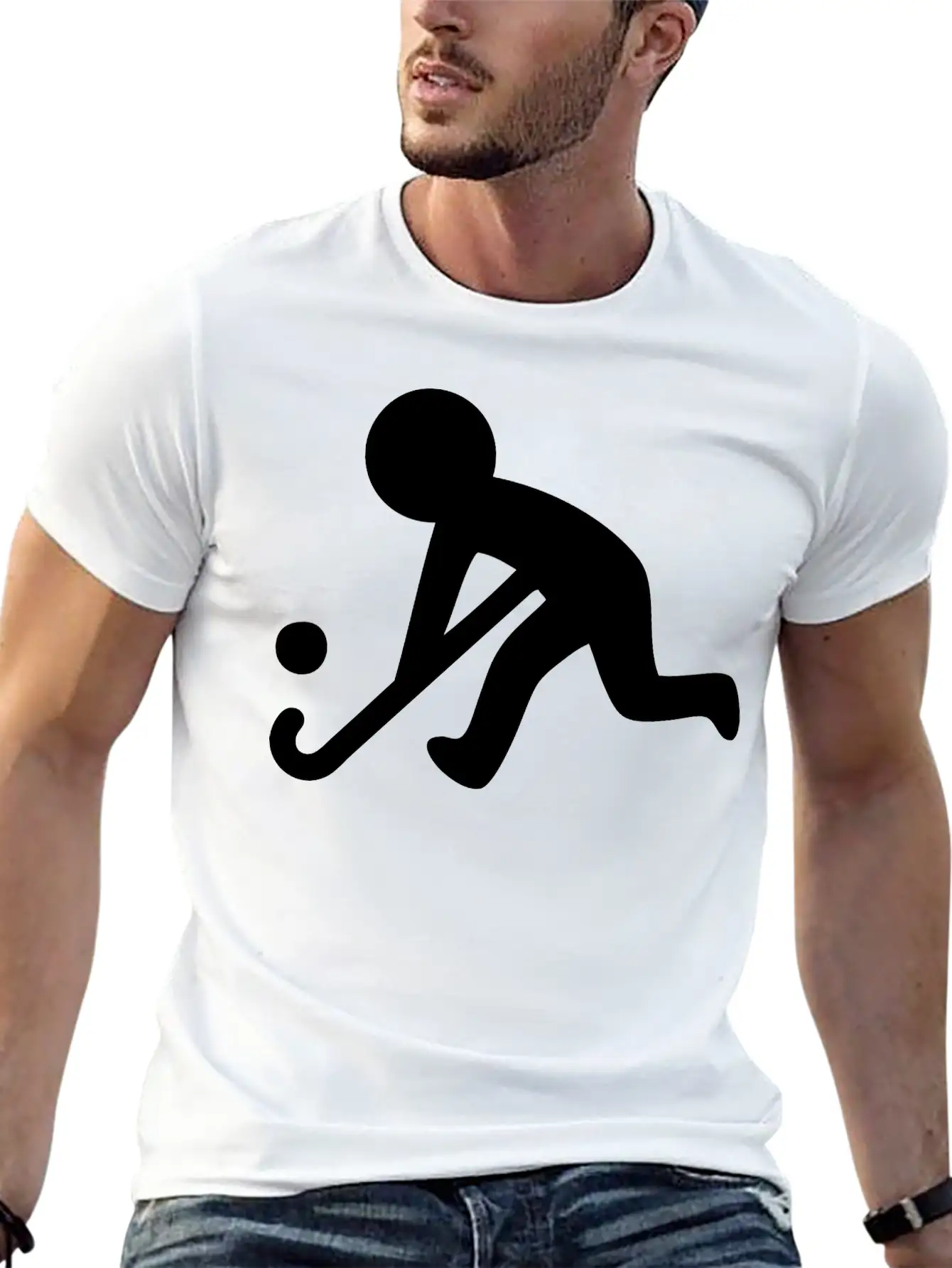 Field Hockey (Grass Hockey) Sport Relaxed Everyday Tee – Lightweight And Durable Cotton