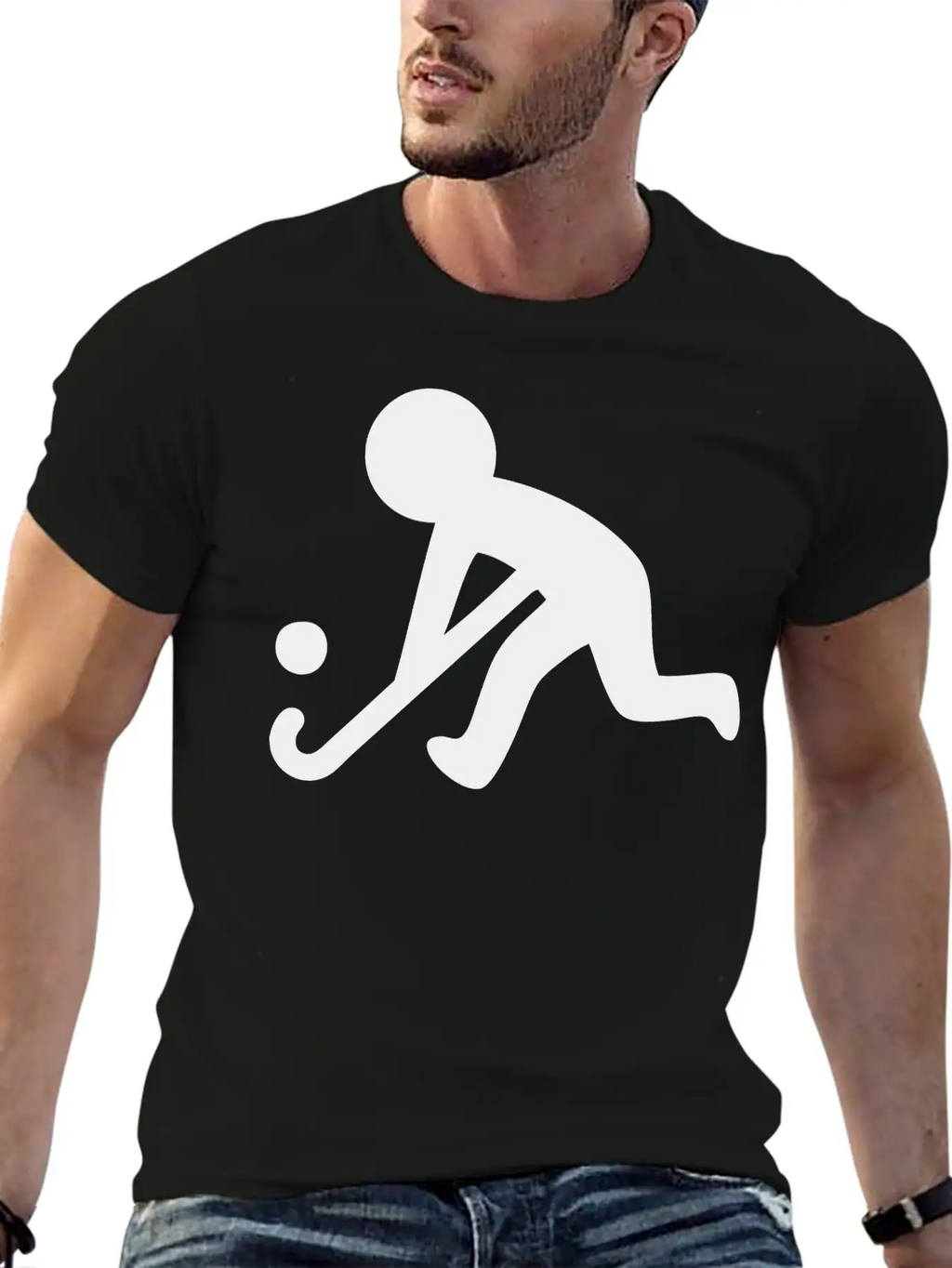 Field Hockey (Grass Hockey) Sport Relaxed Everyday Tee – Lightweight And Durable Cotton