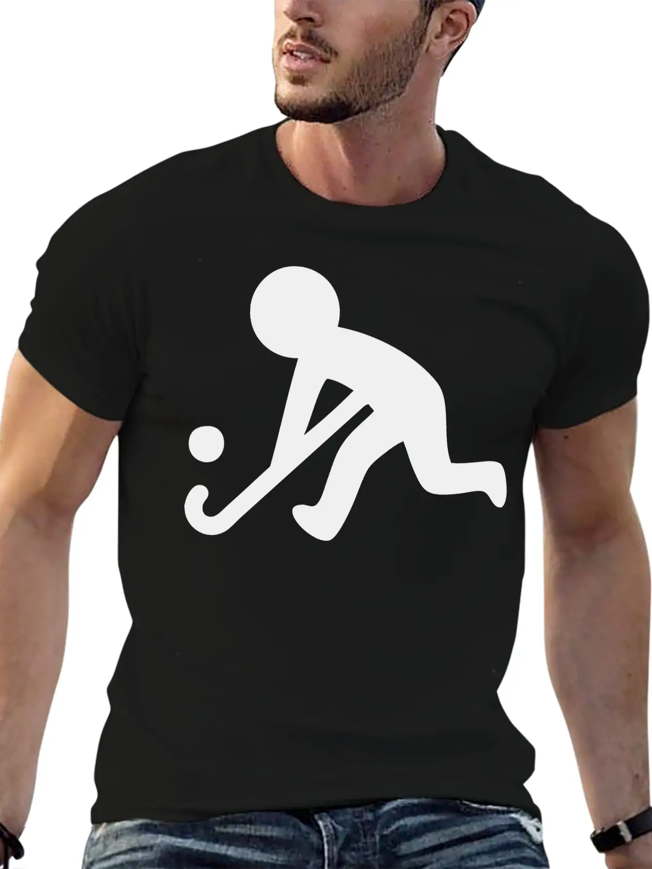 Field Hockey (Grass Hockey) Sport Relaxed Everyday Tee – Lightweight And Durable Cotton
