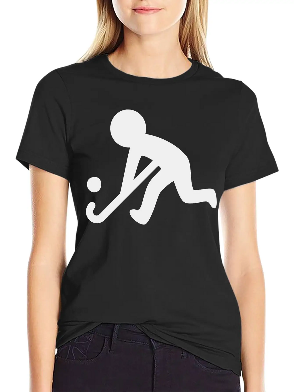 Field Hockey (Grass Hockey) Sport Relaxed Everyday Tee – Lightweight And Durable Cotton
