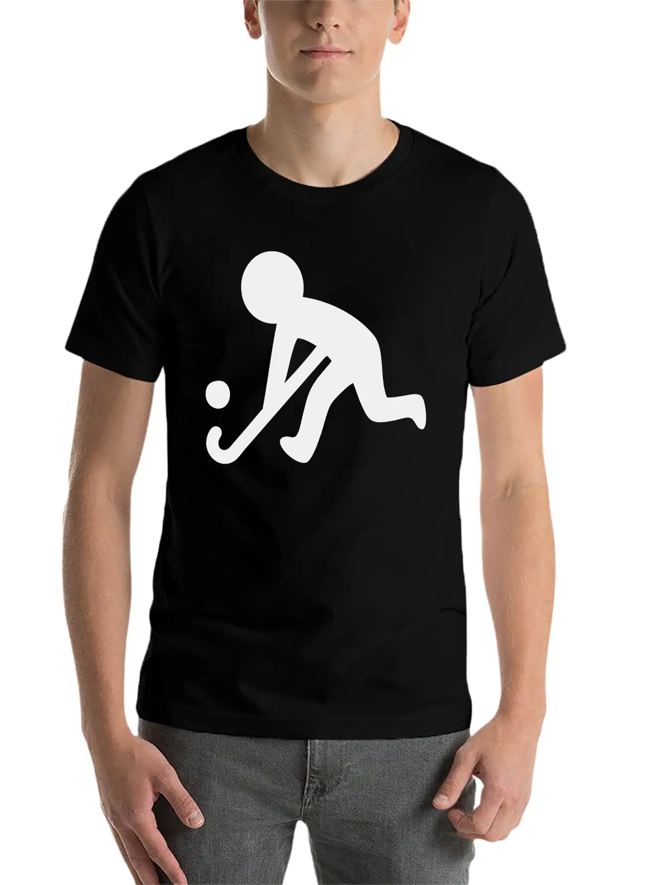 Field Hockey (Grass Hockey) Sport Relaxed Everyday Tee – Lightweight And Durable Cotton
