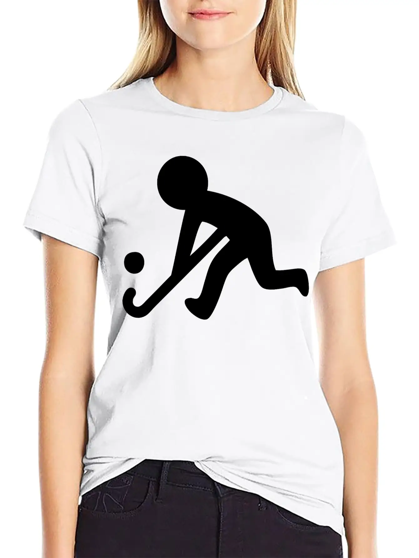 Field Hockey (Grass Hockey) Sport Relaxed Everyday Tee – Lightweight And Durable Cotton