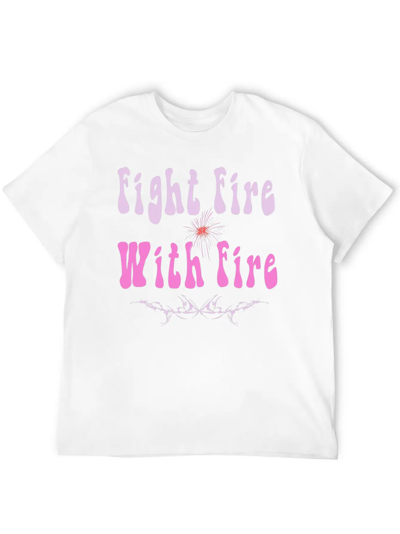 FIGHT FIRE WITH FIRE Timeless Short Sleeve Tee – Comfy And Minimalist Design