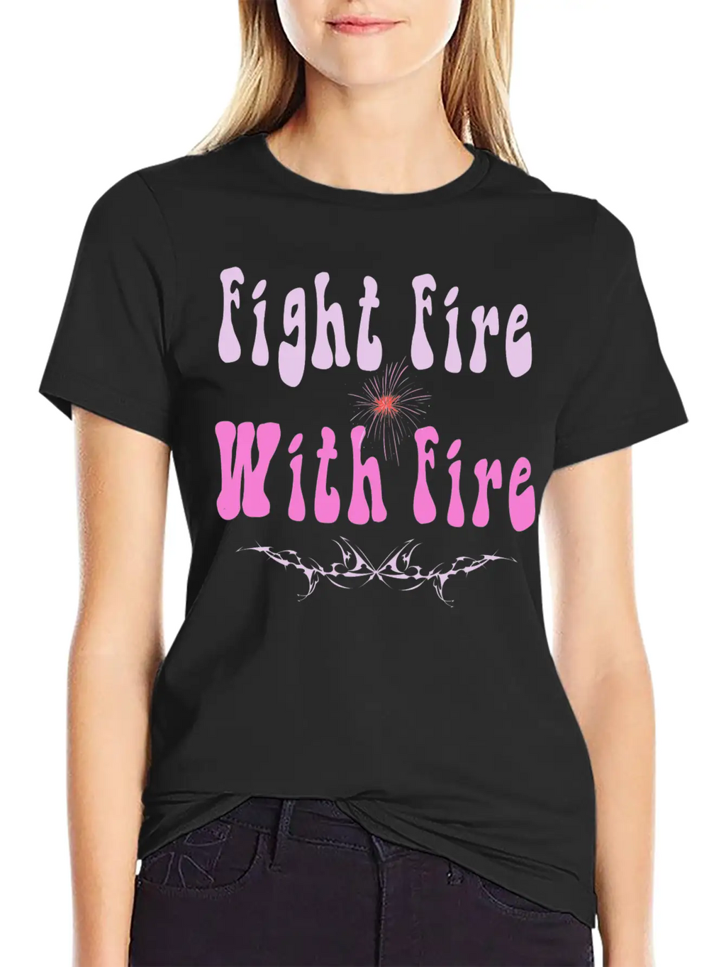 FIGHT FIRE WITH FIRE Timeless Short Sleeve Tee – Comfy And Minimalist Design