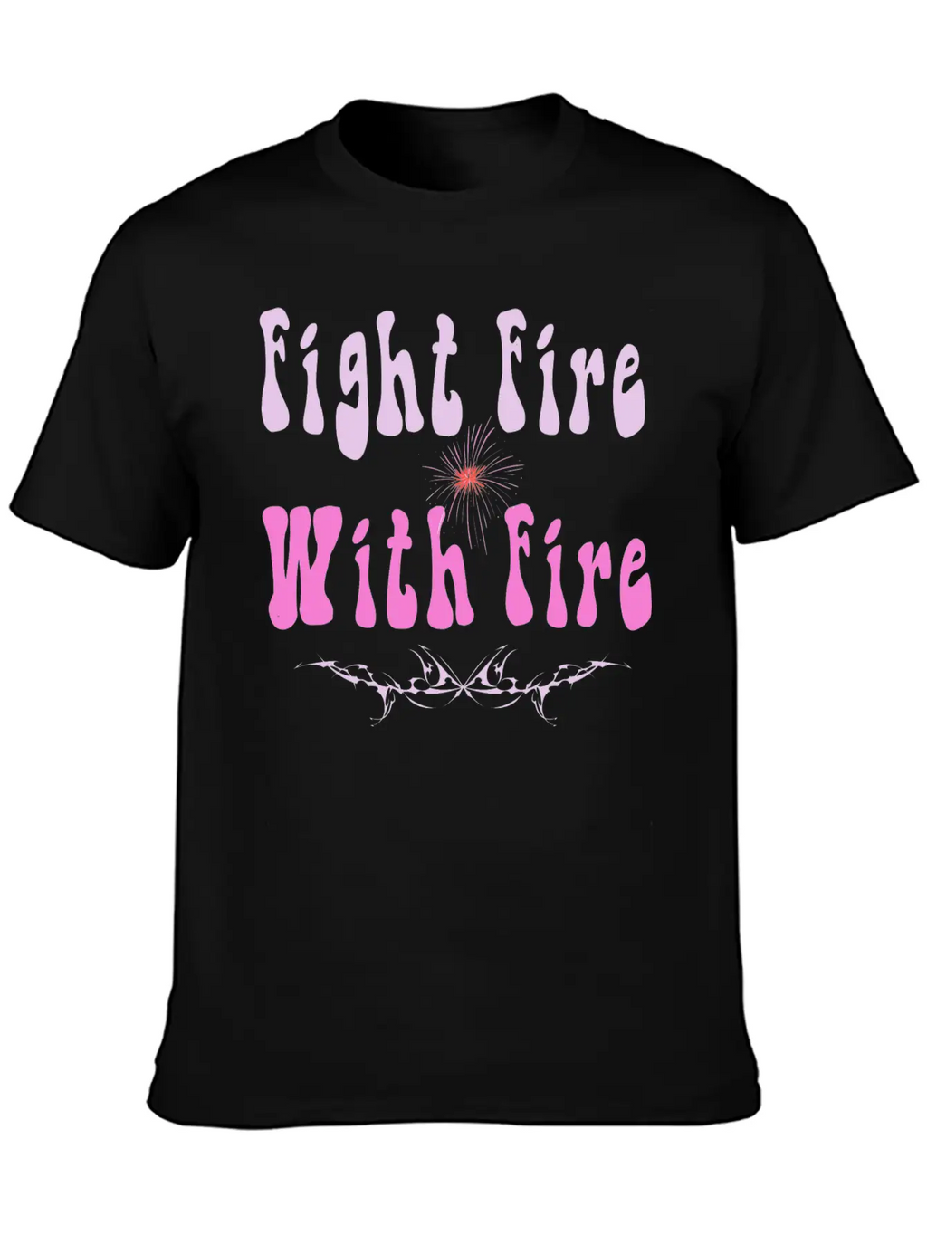 FIGHT FIRE WITH FIRE Timeless Short Sleeve Tee – Comfy And Minimalist Design