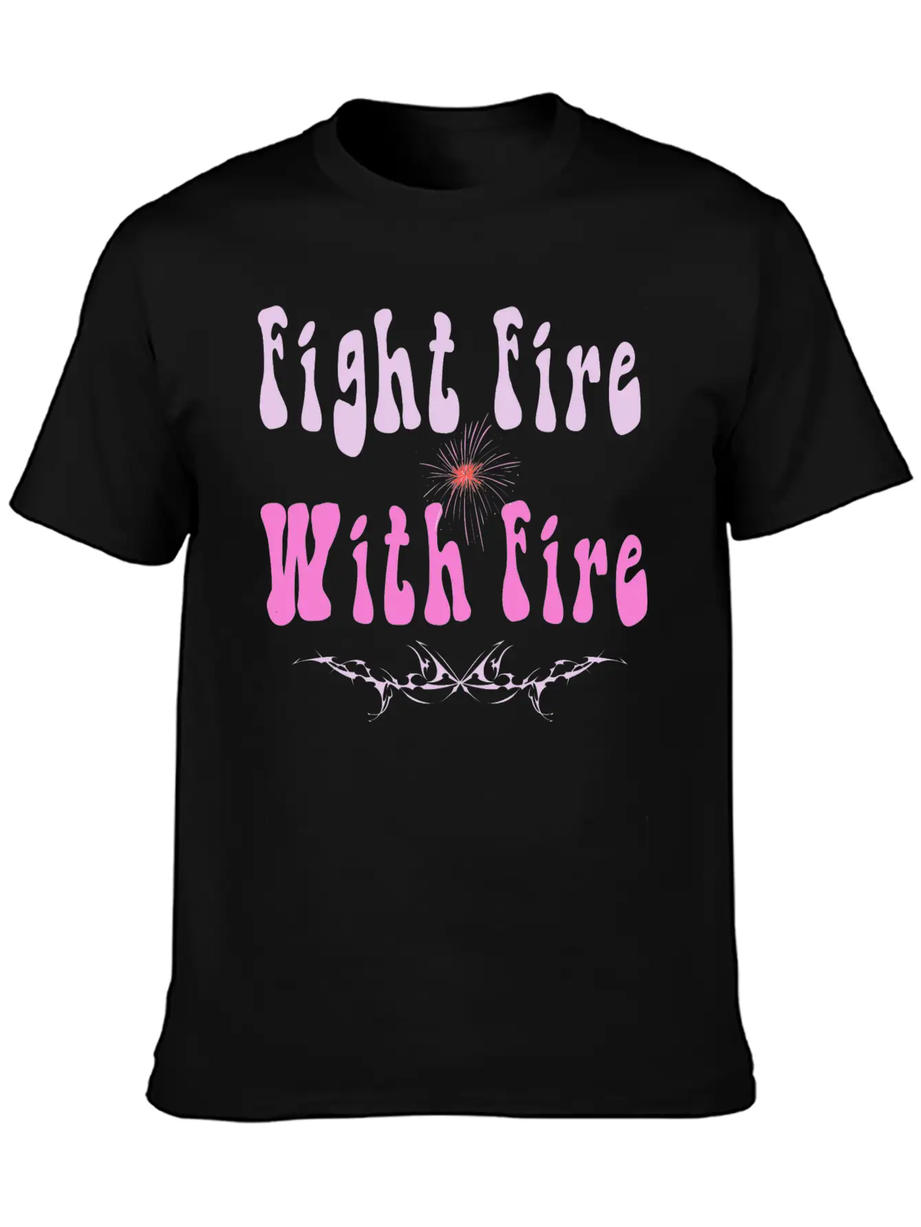 FIGHT FIRE WITH FIRE Timeless Short Sleeve Tee – Comfy And Minimalist Design