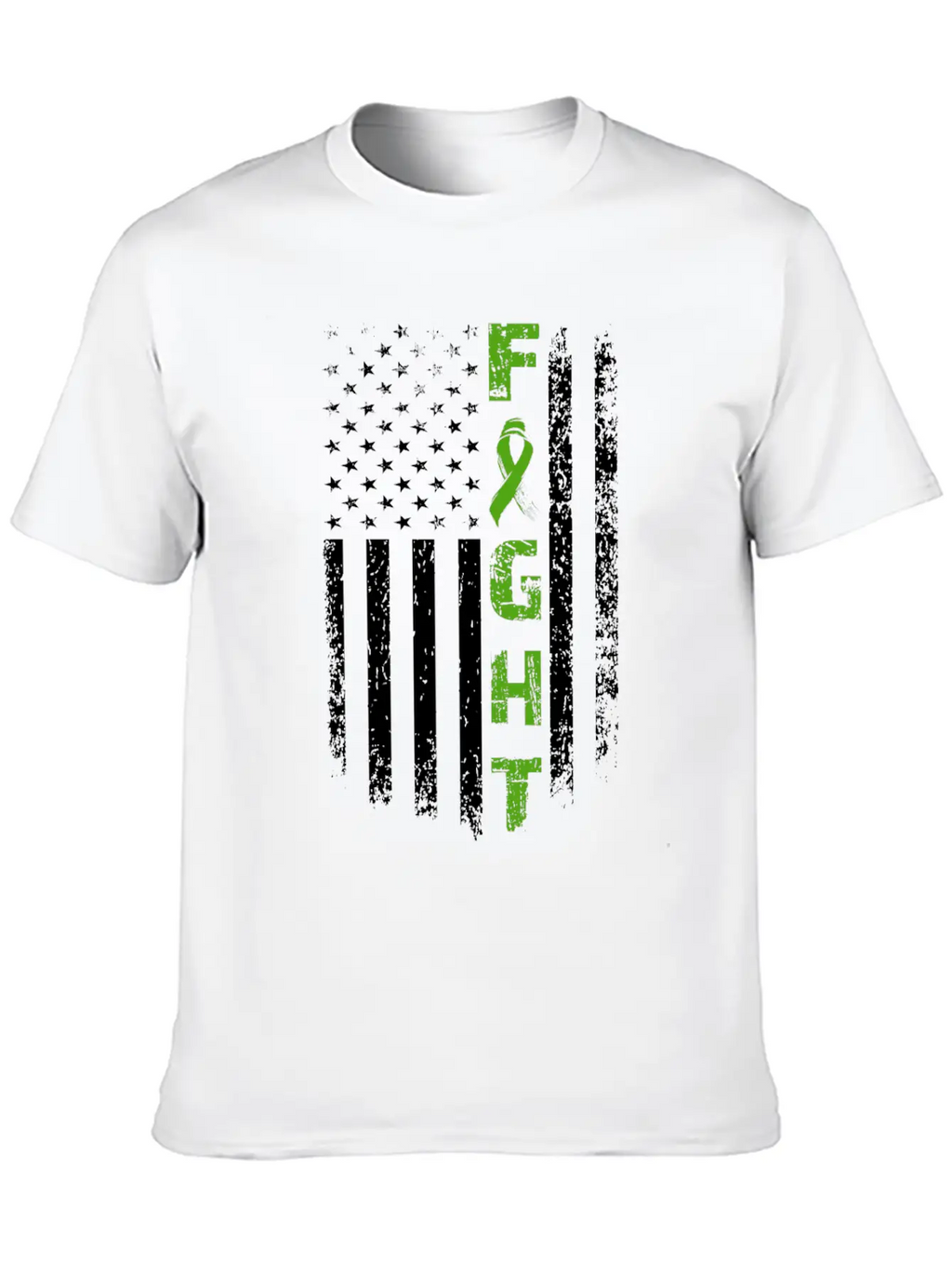 Fight Mental Health Awareness Flag Unisex Casual T-Shirt – Clean Design For Daily Comfort