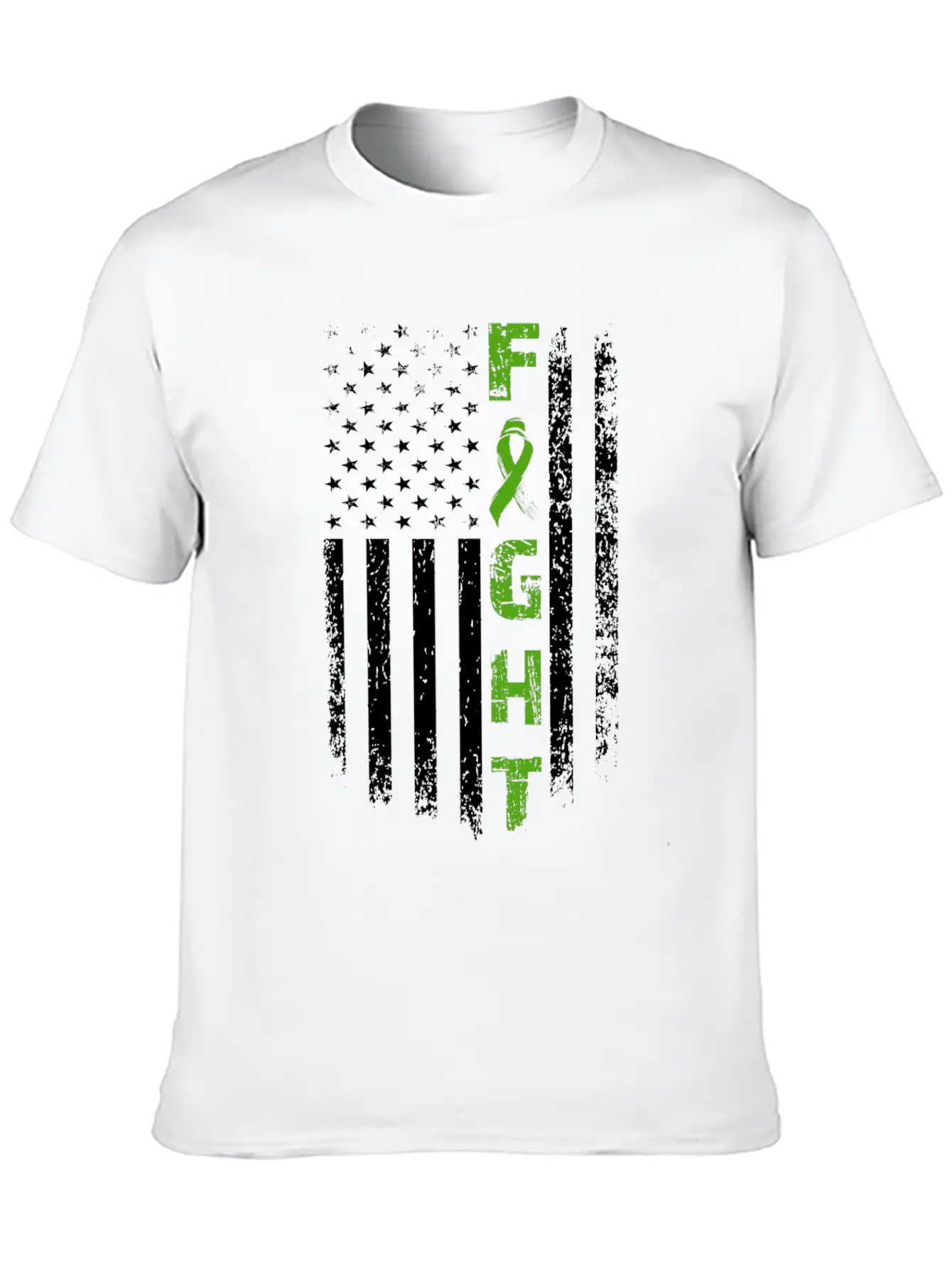 Fight Mental Health Awareness Flag Unisex Casual T-Shirt – Clean Design For Daily Comfort