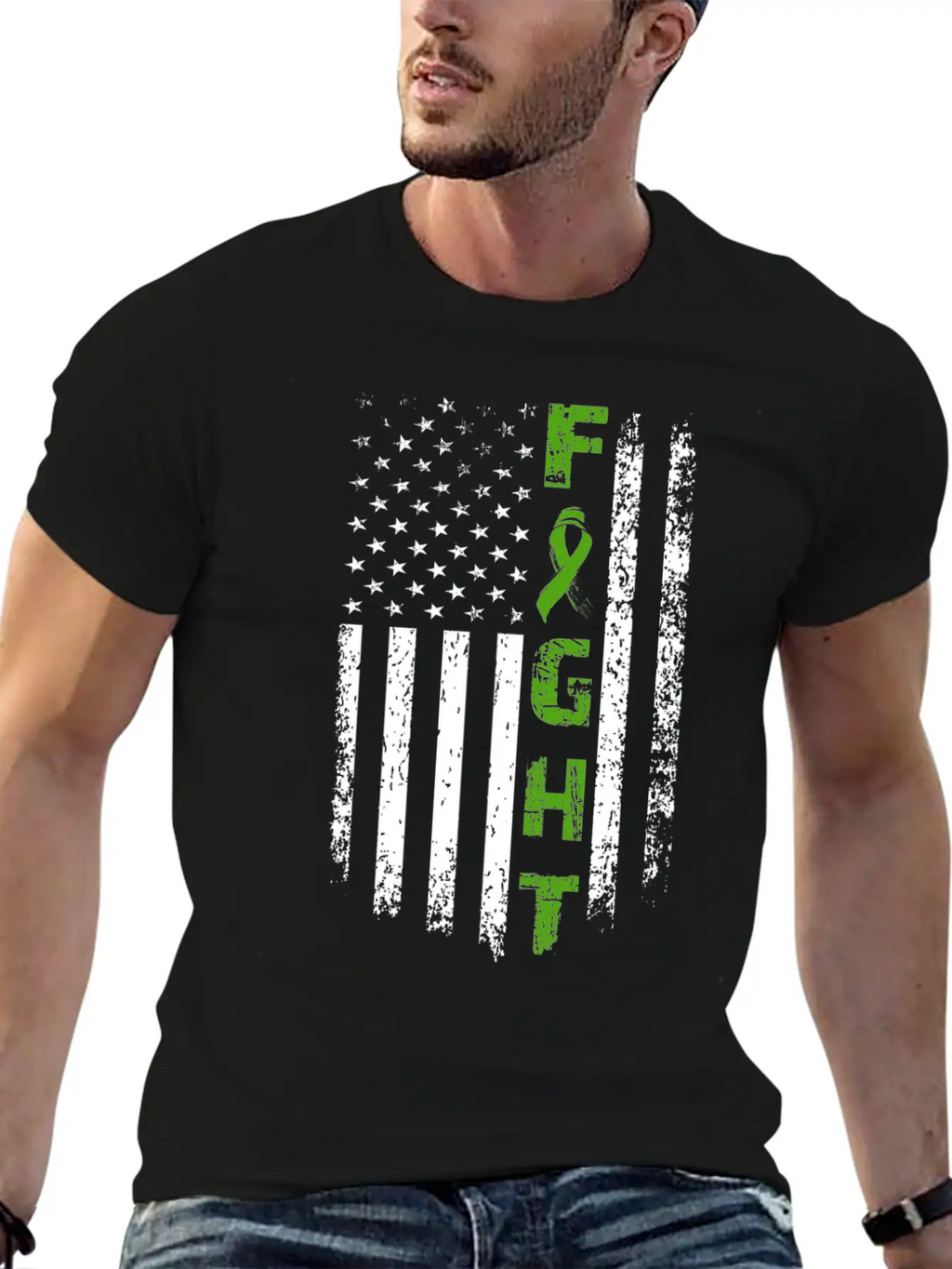 Fight Mental Health Awareness Flag Unisex Casual T-Shirt – Clean Design For Daily Comfort