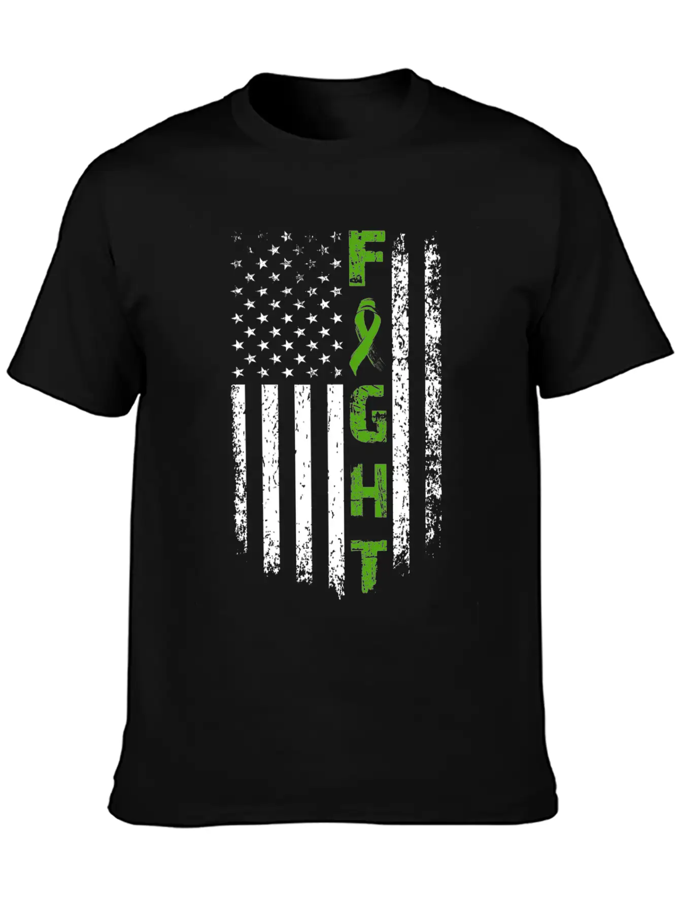 Fight Mental Health Awareness Flag Unisex Casual T-Shirt – Clean Design For Daily Comfort