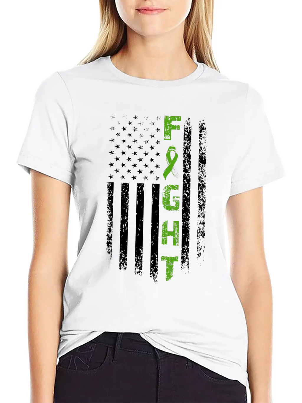 Fight Mental Health Awareness Flag Unisex Casual T-Shirt – Clean Design For Daily Comfort