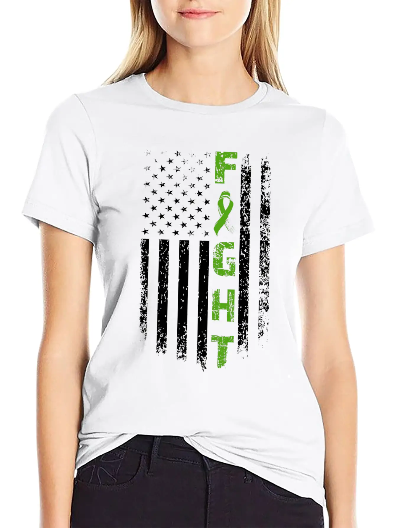 Fight Mental Health Awareness Flag Unisex Casual T-Shirt – Clean Design For Daily Comfort