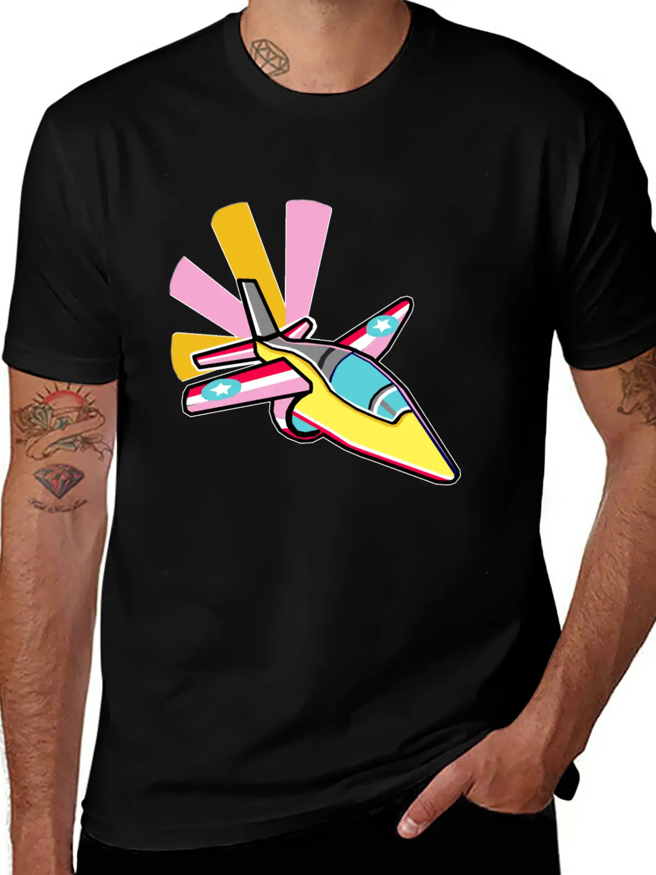 Fighter Jet Relaxed Everyday Tee – Lightweight And Durable Cotton