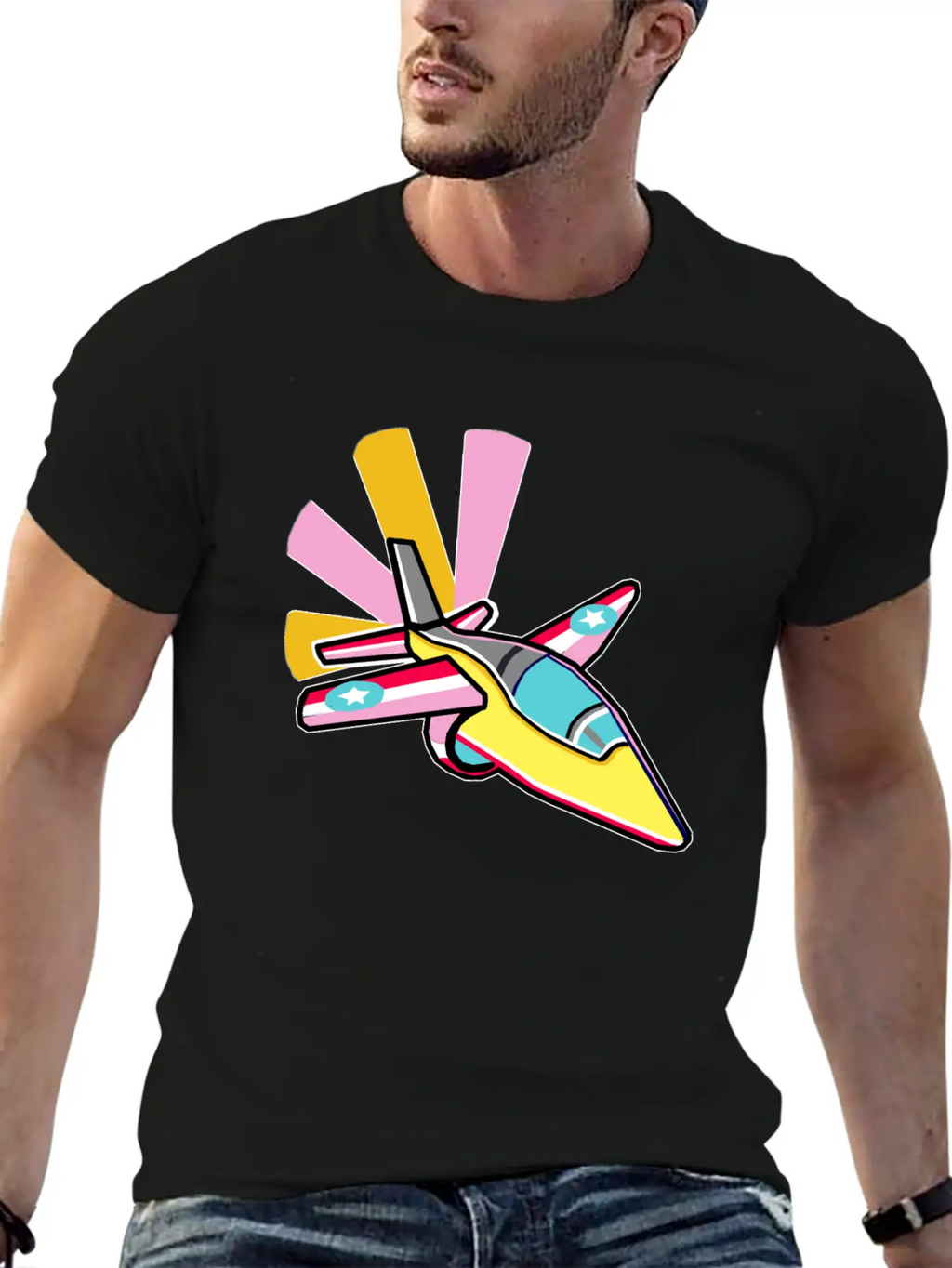 Fighter Jet Relaxed Everyday Tee – Lightweight And Durable Cotton
