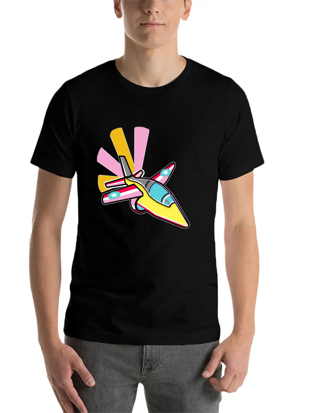 Fighter Jet Relaxed Everyday Tee – Lightweight And Durable Cotton
