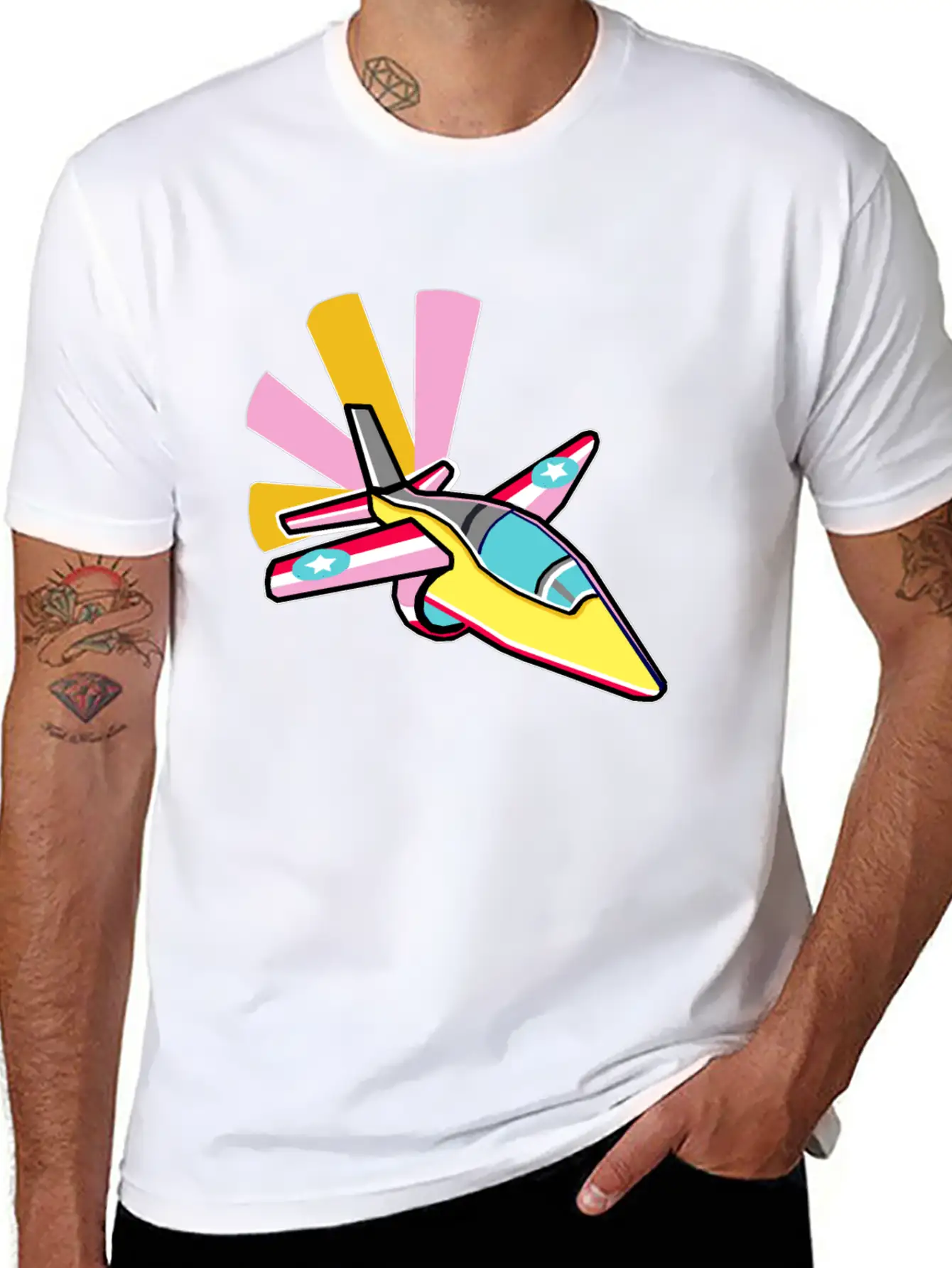 Fighter Jet Relaxed Everyday Tee – Lightweight And Durable Cotton