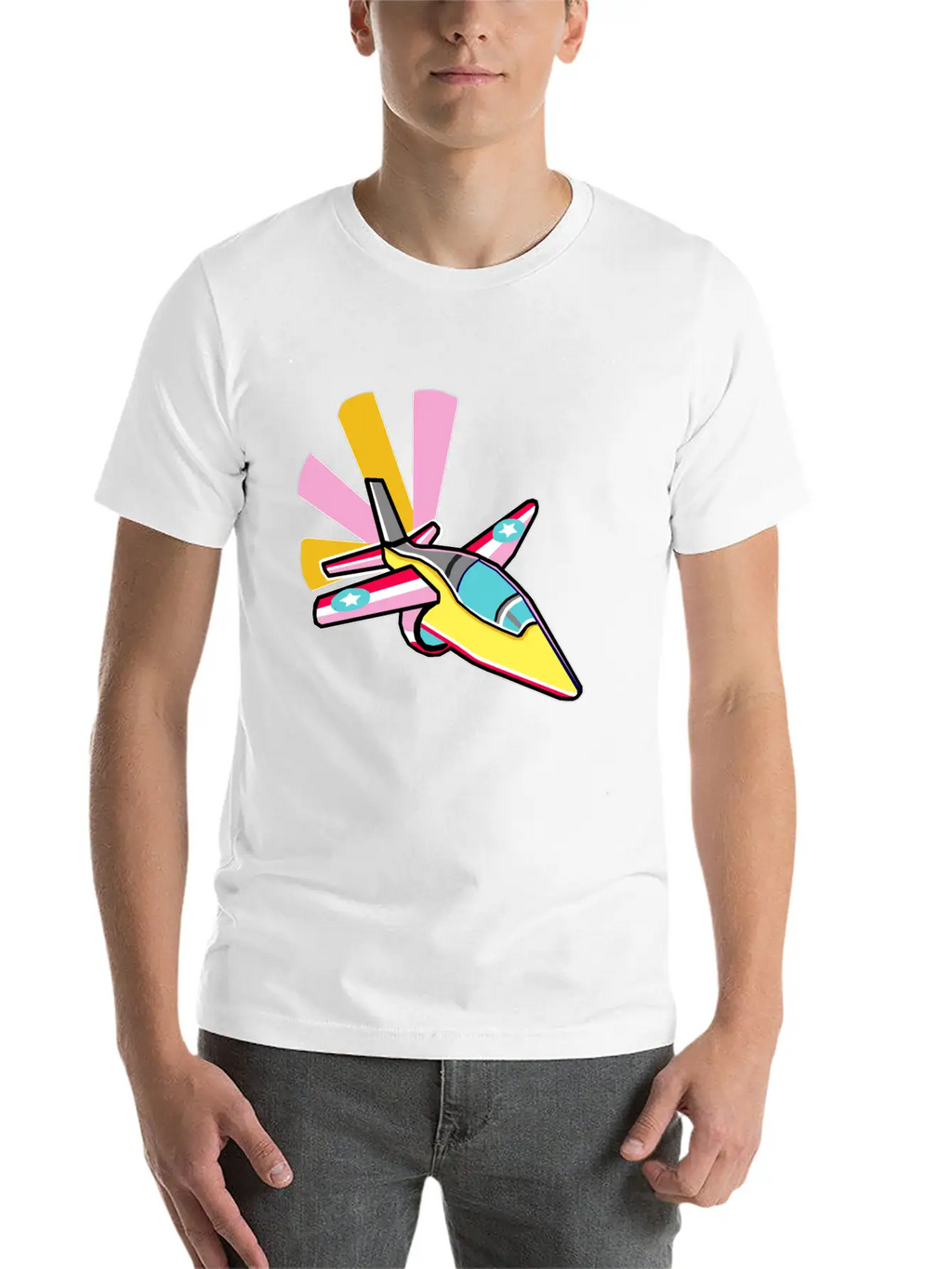 Fighter Jet Relaxed Everyday Tee – Lightweight And Durable Cotton