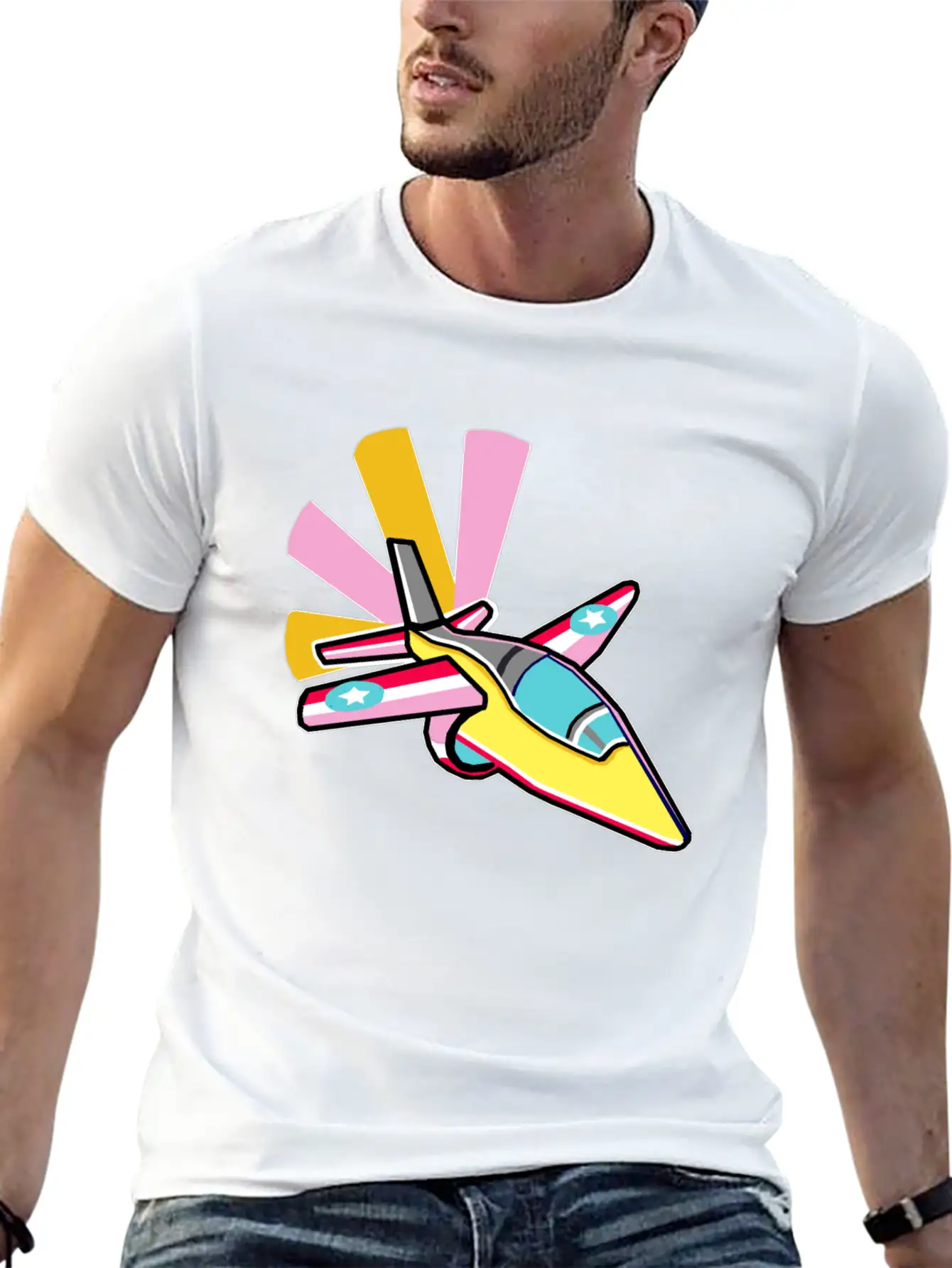 Fighter Jet Relaxed Everyday Tee – Lightweight And Durable Cotton