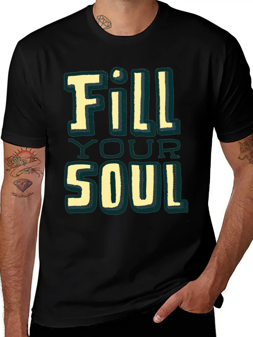 Fill Your Soul Unisex Casual T-Shirt – Clean Design For Daily Comfort