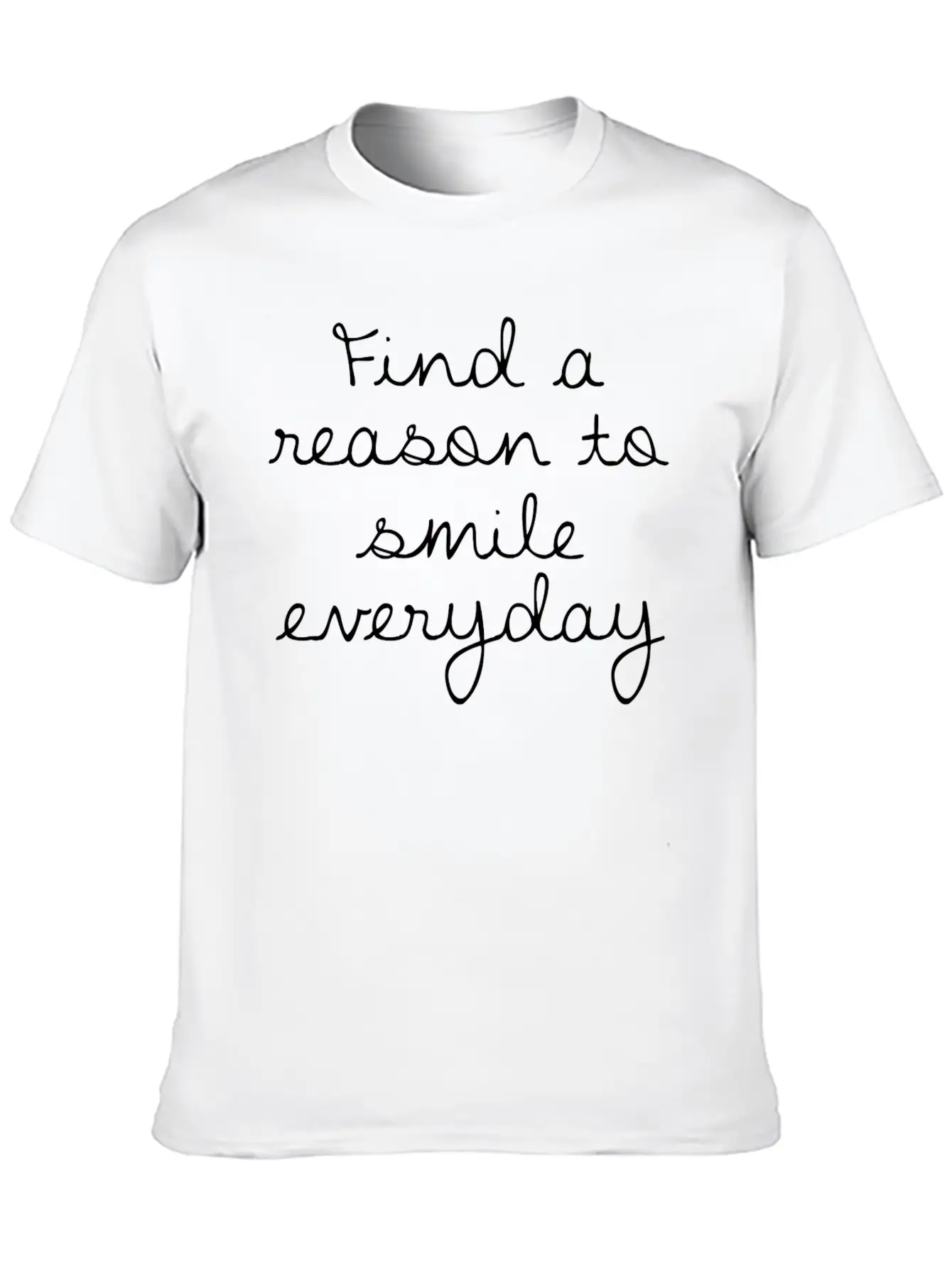 Find A Reason To Smile Everyday Classic Cotton Tee – Unisex Comfort For Any Season