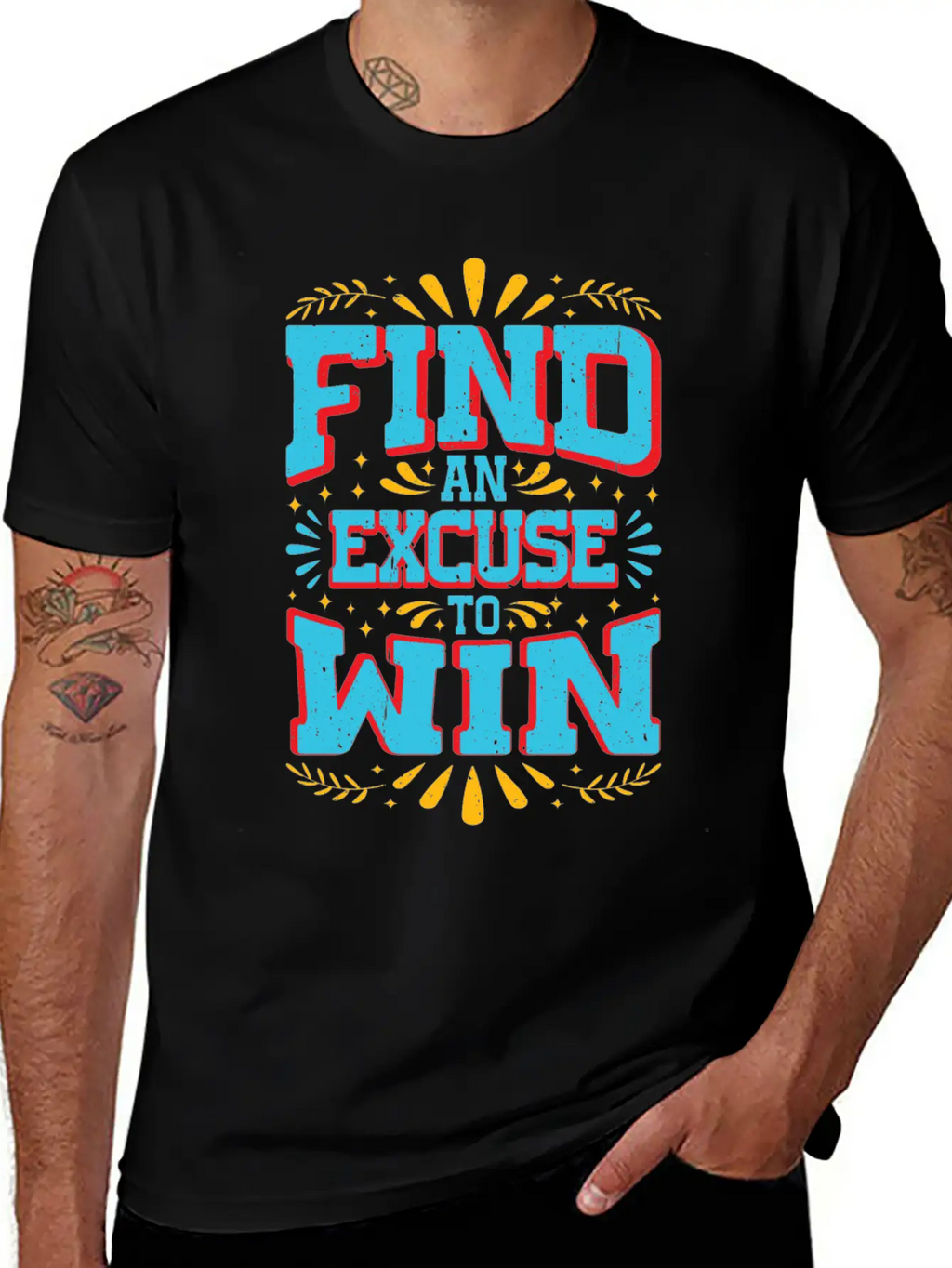Find An Excuse To Win 9 Classic Cotton Tee – Unisex Comfort For Any Season