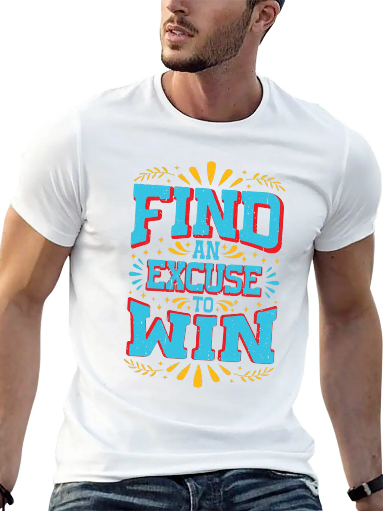 Find An Excuse To Win 9 Classic Cotton Tee – Unisex Comfort For Any Season