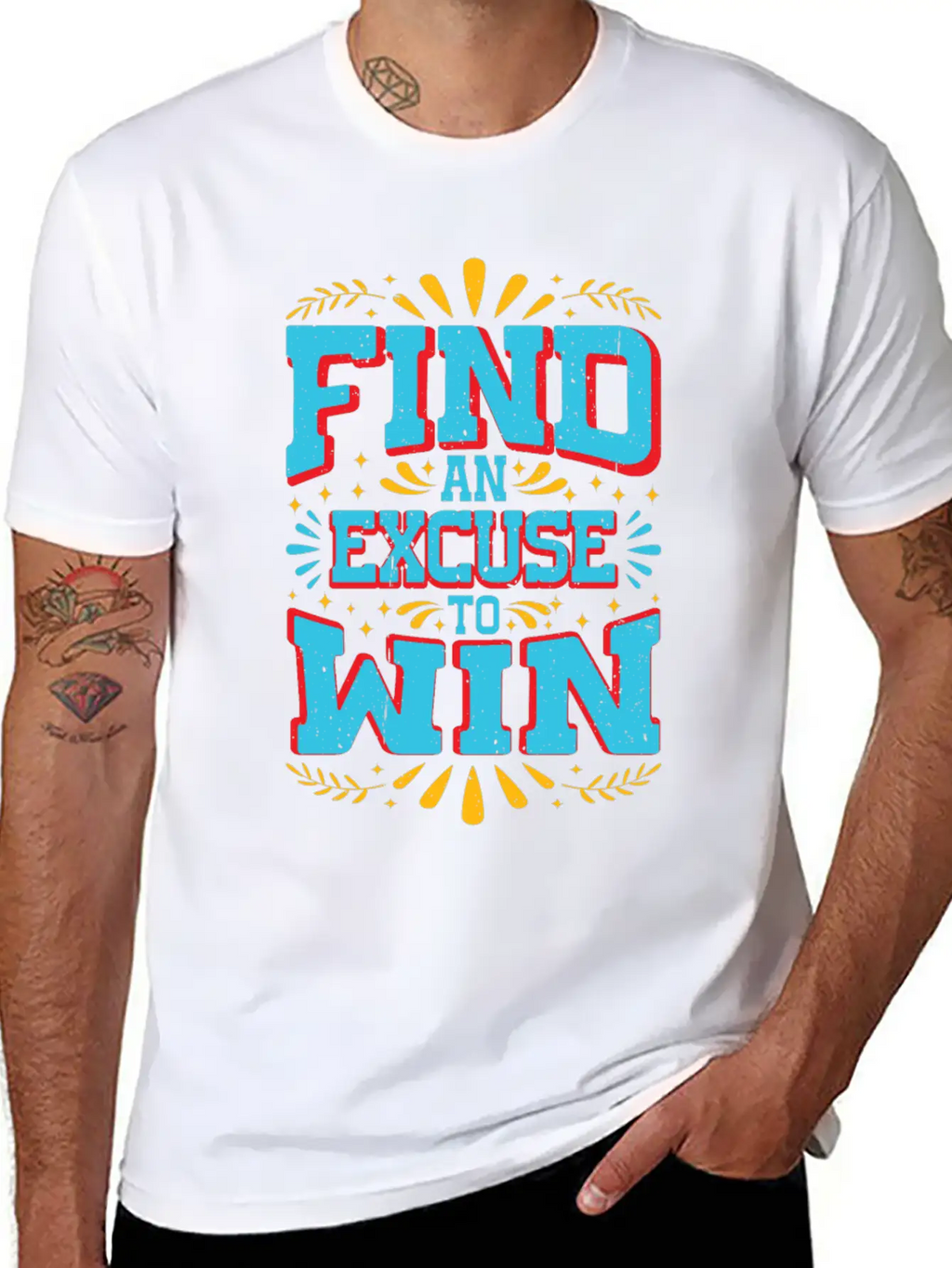 Find An Excuse To Win 9 Classic Cotton Tee – Unisex Comfort For Any Season