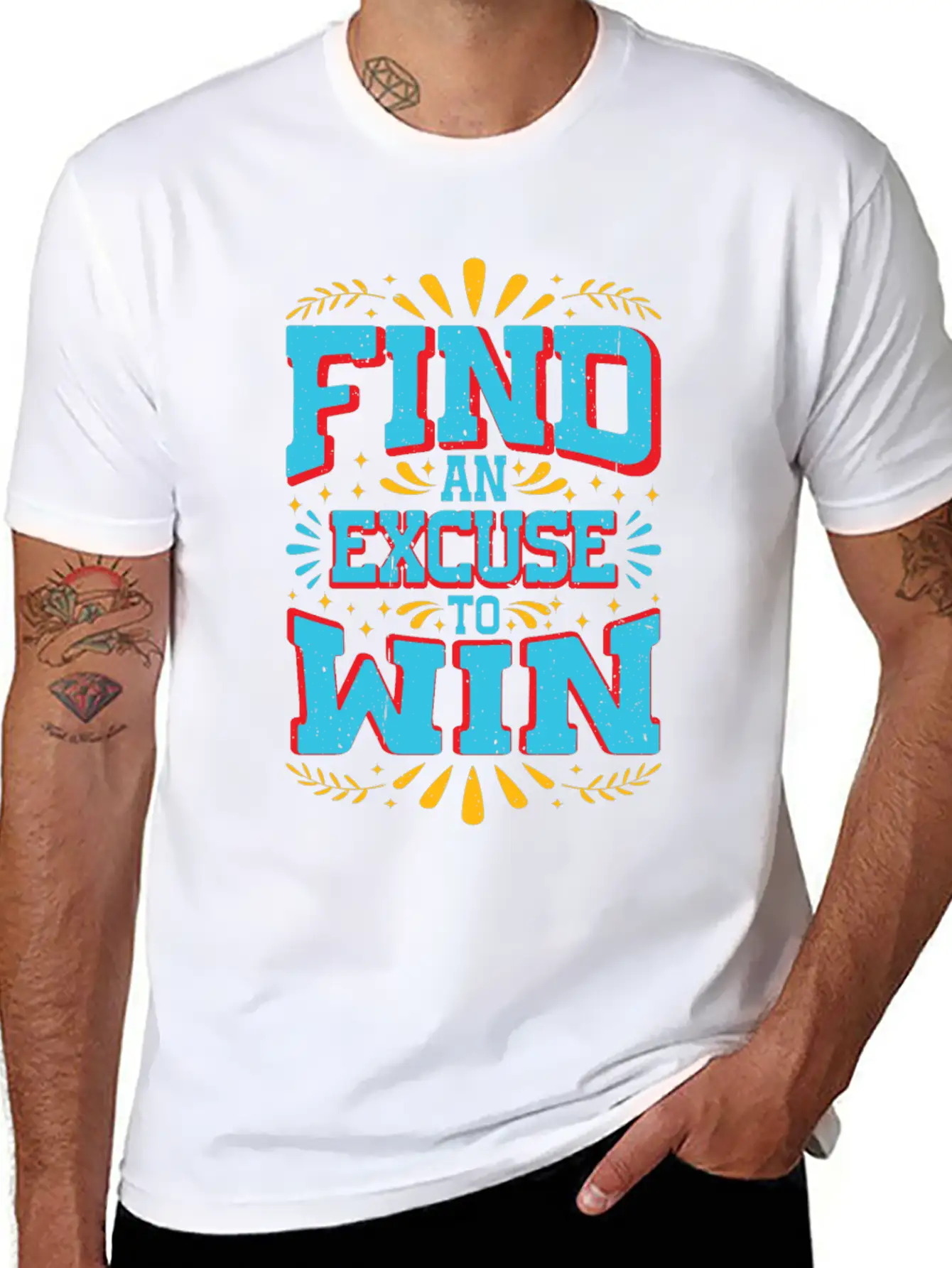 Find An Excuse To Win 9 Classic Cotton Tee – Unisex Comfort For Any Season