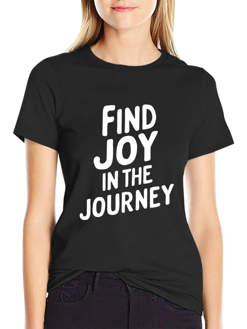Find Joy In The Journey Inspiration Relaxed Everyday Tee – Lightweight And Durable Cotton