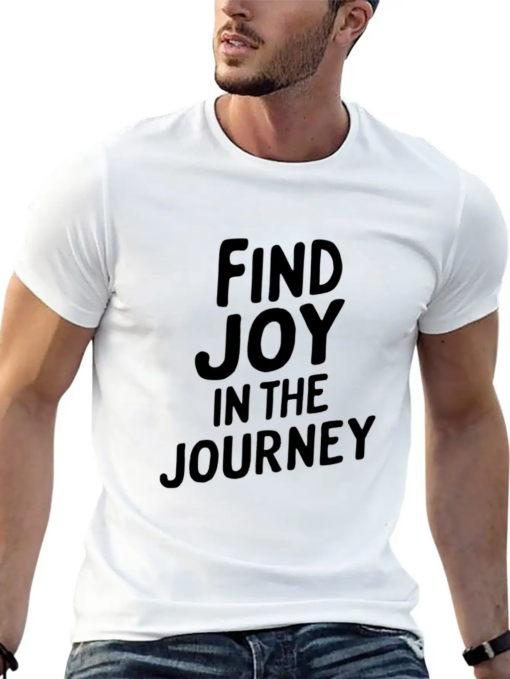 Find Joy In The Journey Inspiration Relaxed Everyday Tee – Lightweight And Durable Cotton