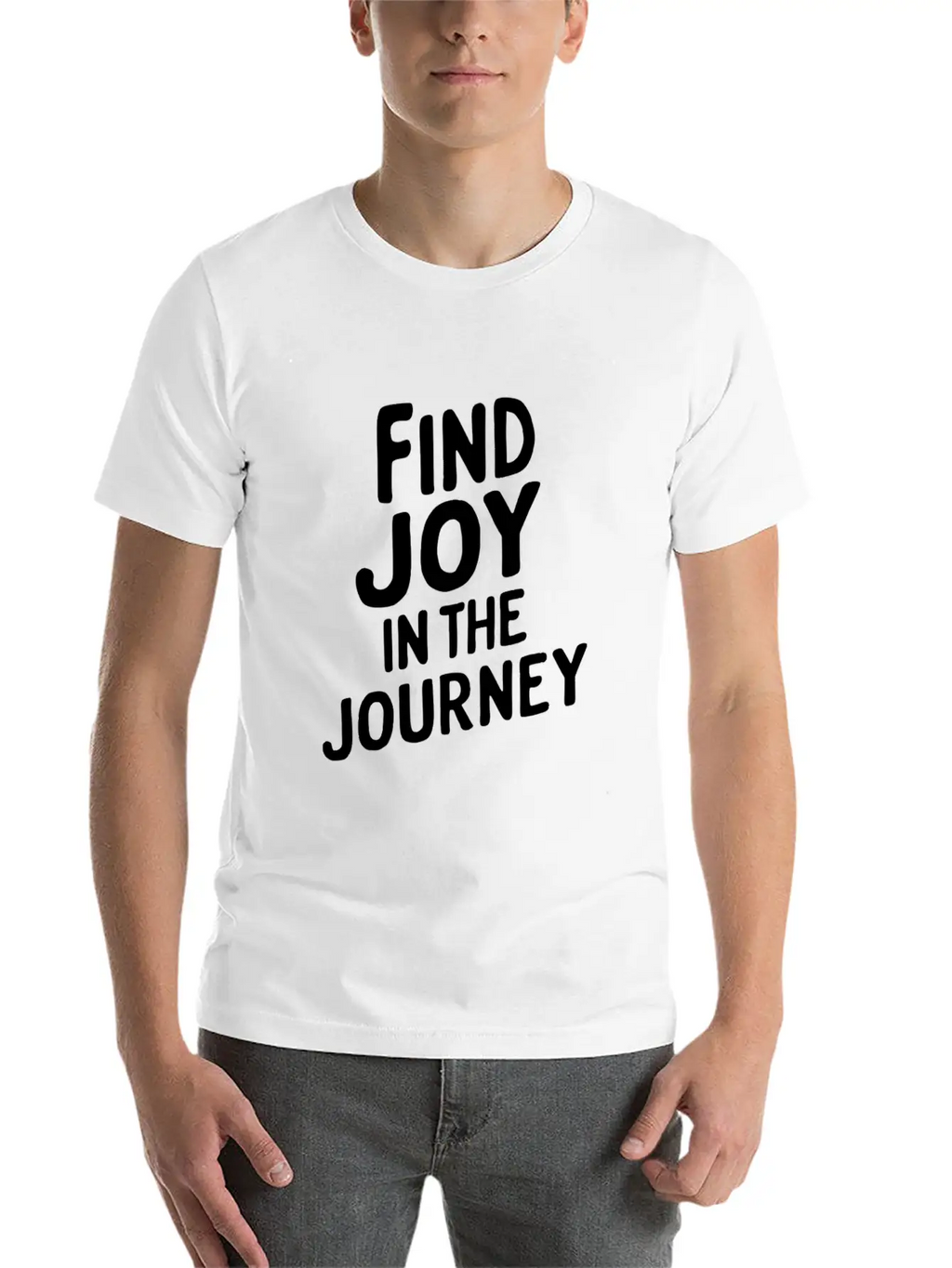 Find Joy In The Journey Inspiration Relaxed Everyday Tee – Lightweight And Durable Cotton