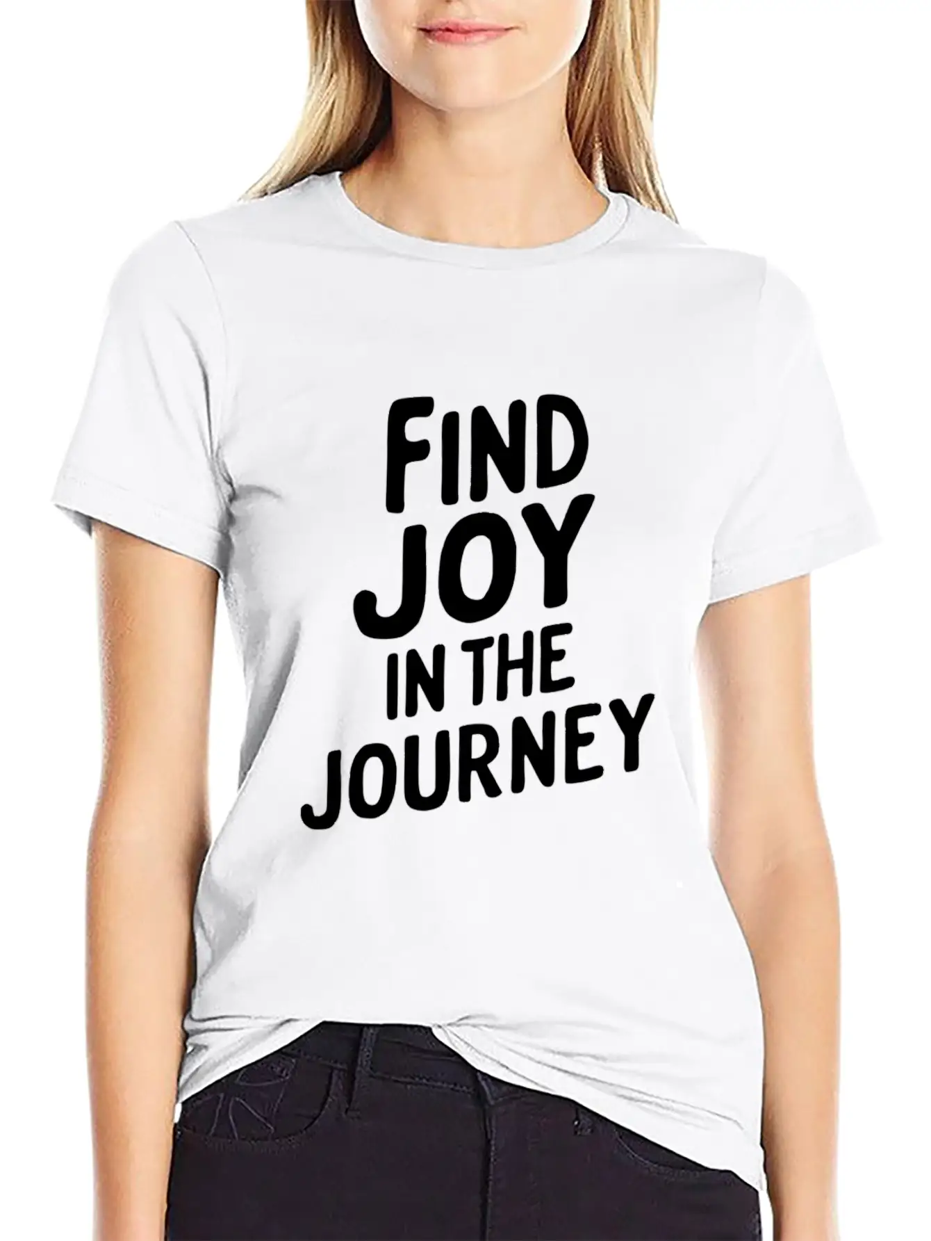 Find Joy In The Journey Inspiration Relaxed Everyday Tee – Lightweight And Durable Cotton