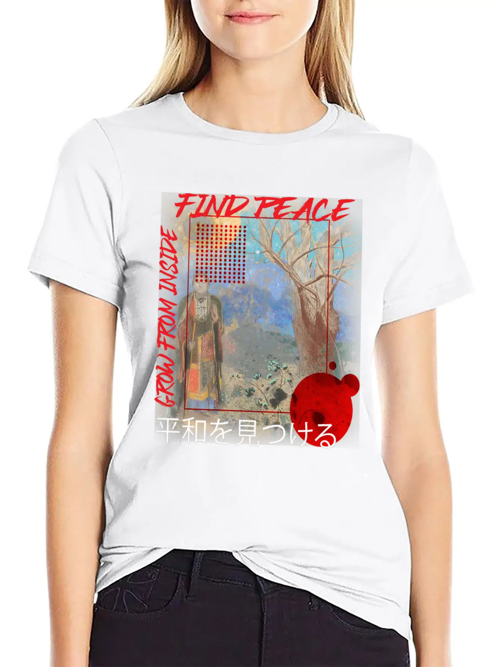 Find Peace Grow From Inside Classic Cotton Tee – Unisex Comfort For Any Season