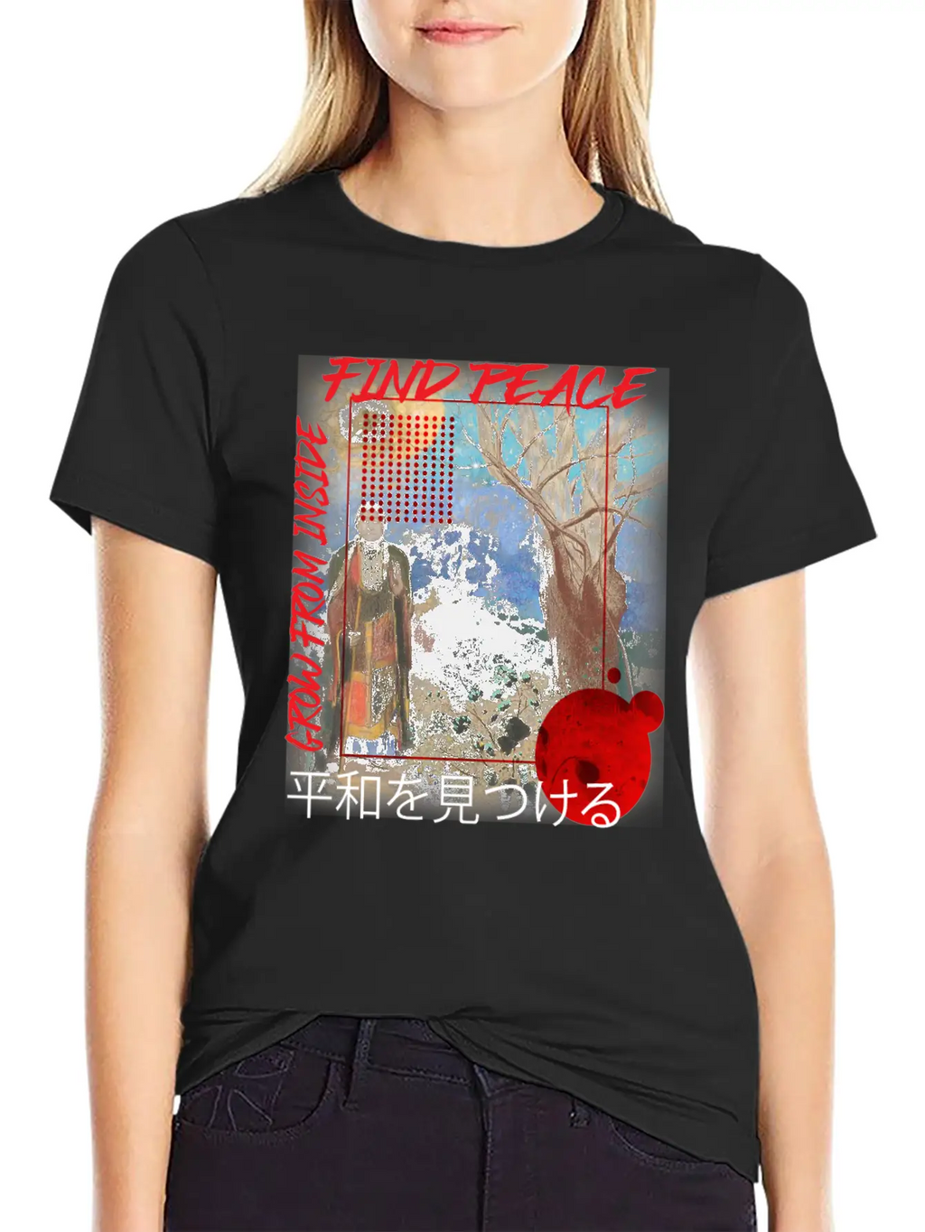 Find Peace Grow From Inside Classic Cotton Tee – Unisex Comfort For Any Season