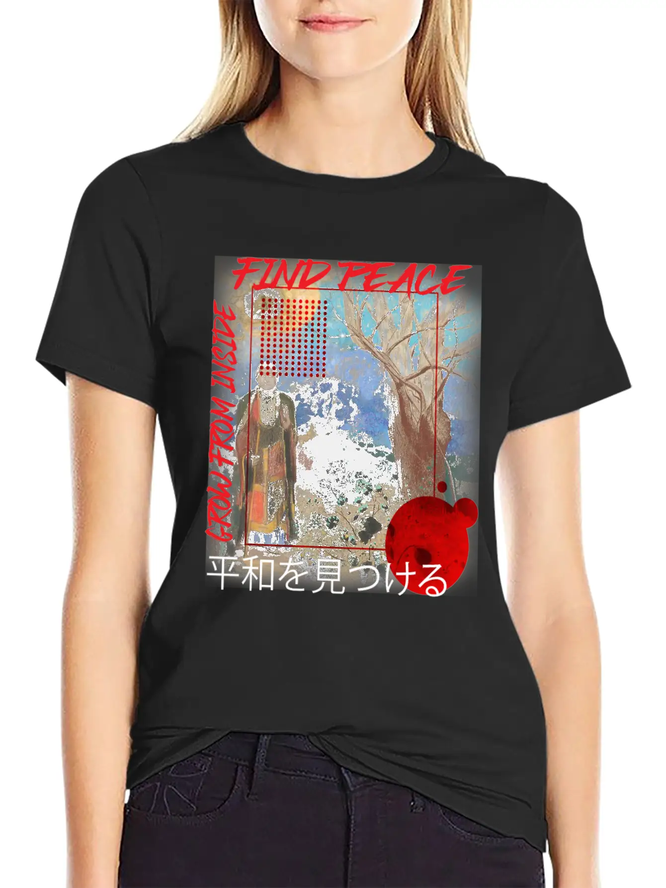 Find Peace Grow From Inside Classic Cotton Tee – Unisex Comfort For Any Season