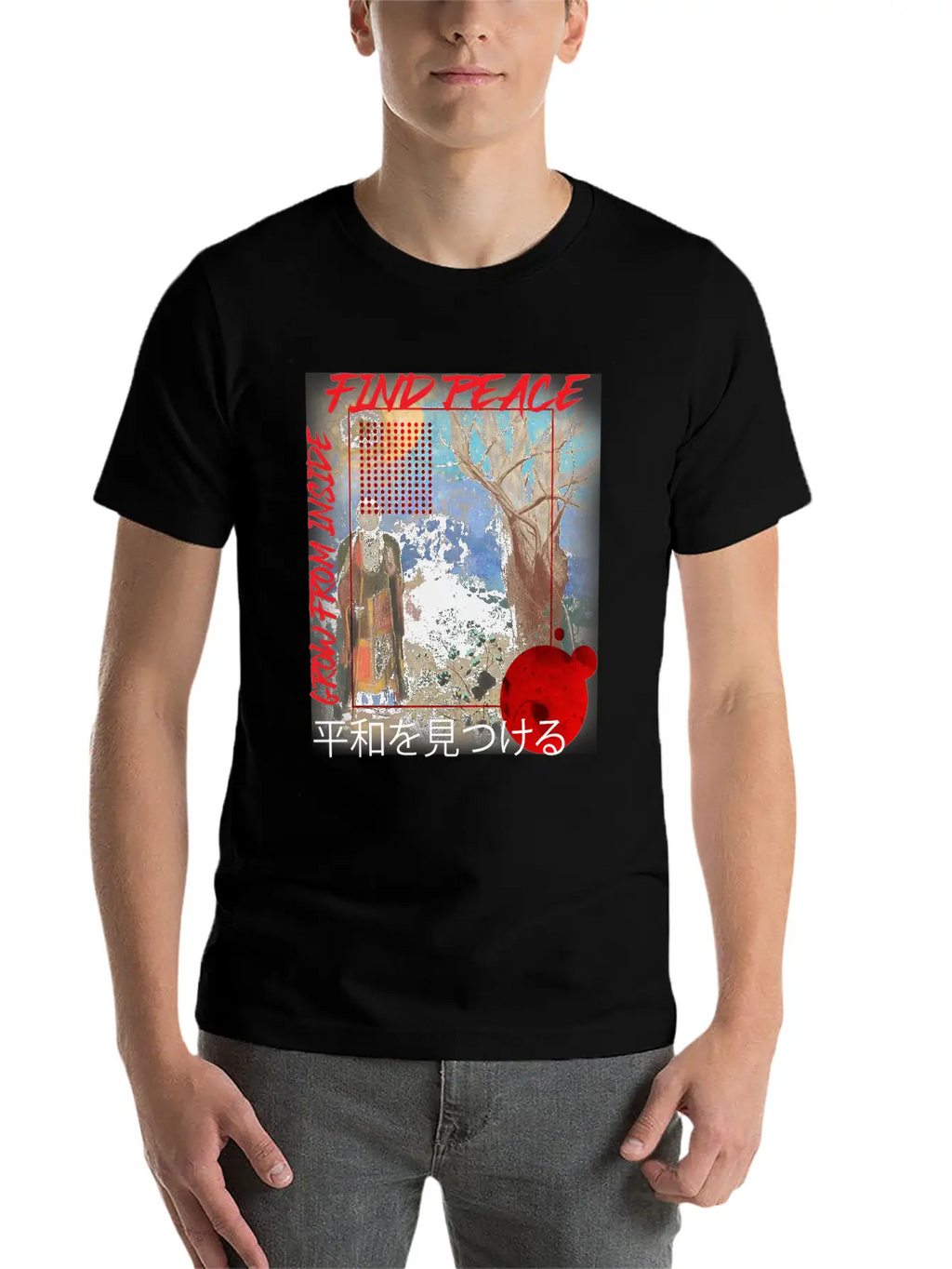Find Peace Grow From Inside Classic Cotton Tee – Unisex Comfort For Any Season