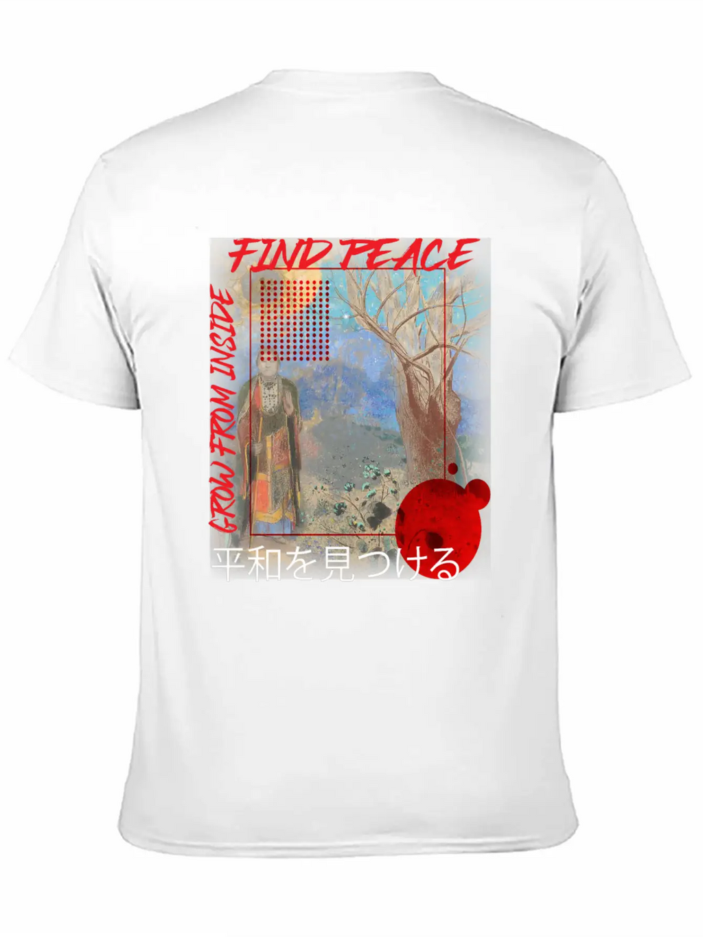 Find Peace Grow From Inside Classic Cotton Tee – Unisex Comfort For Any Season