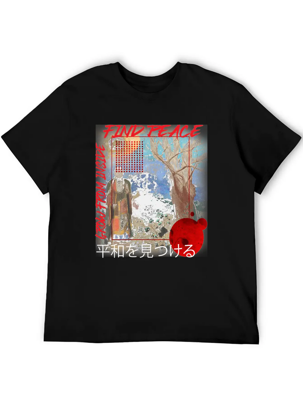 Find Peace Grow From Inside Classic Cotton Tee – Unisex Comfort For Any Season