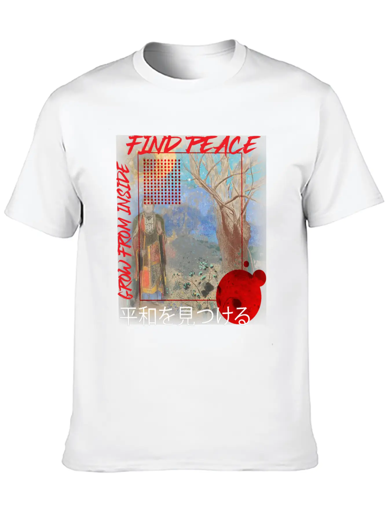 Find Peace Grow From Inside Classic Cotton Tee – Unisex Comfort For Any Season