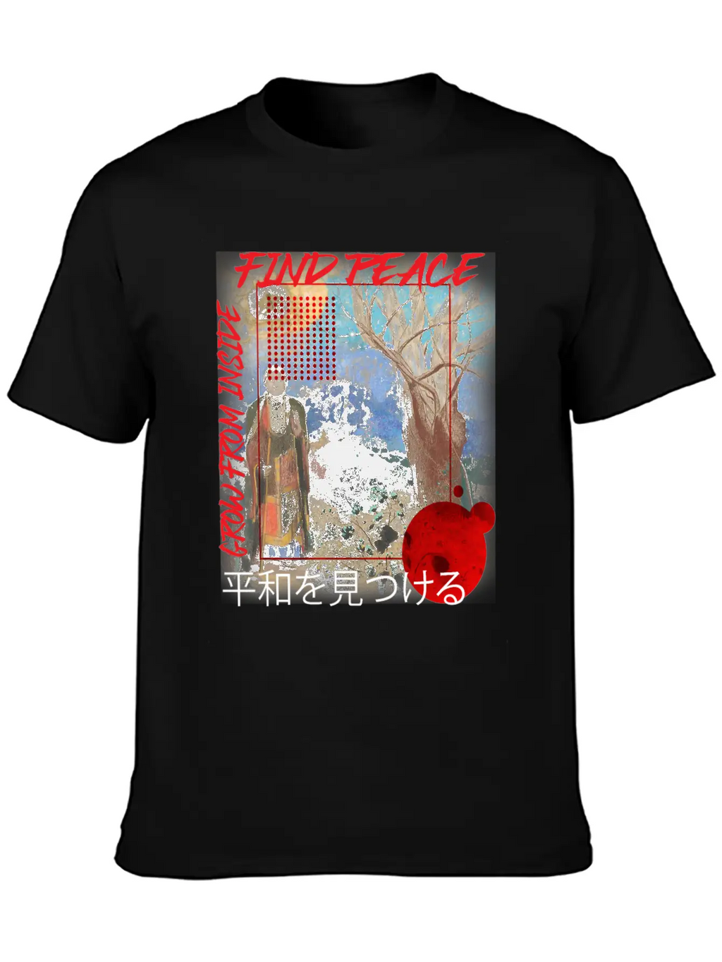 Find Peace Grow From Inside Classic Cotton Tee – Unisex Comfort For Any Season