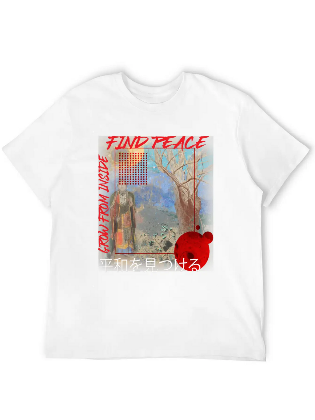 Find Peace Grow From Inside Classic Cotton Tee – Unisex Comfort For Any Season