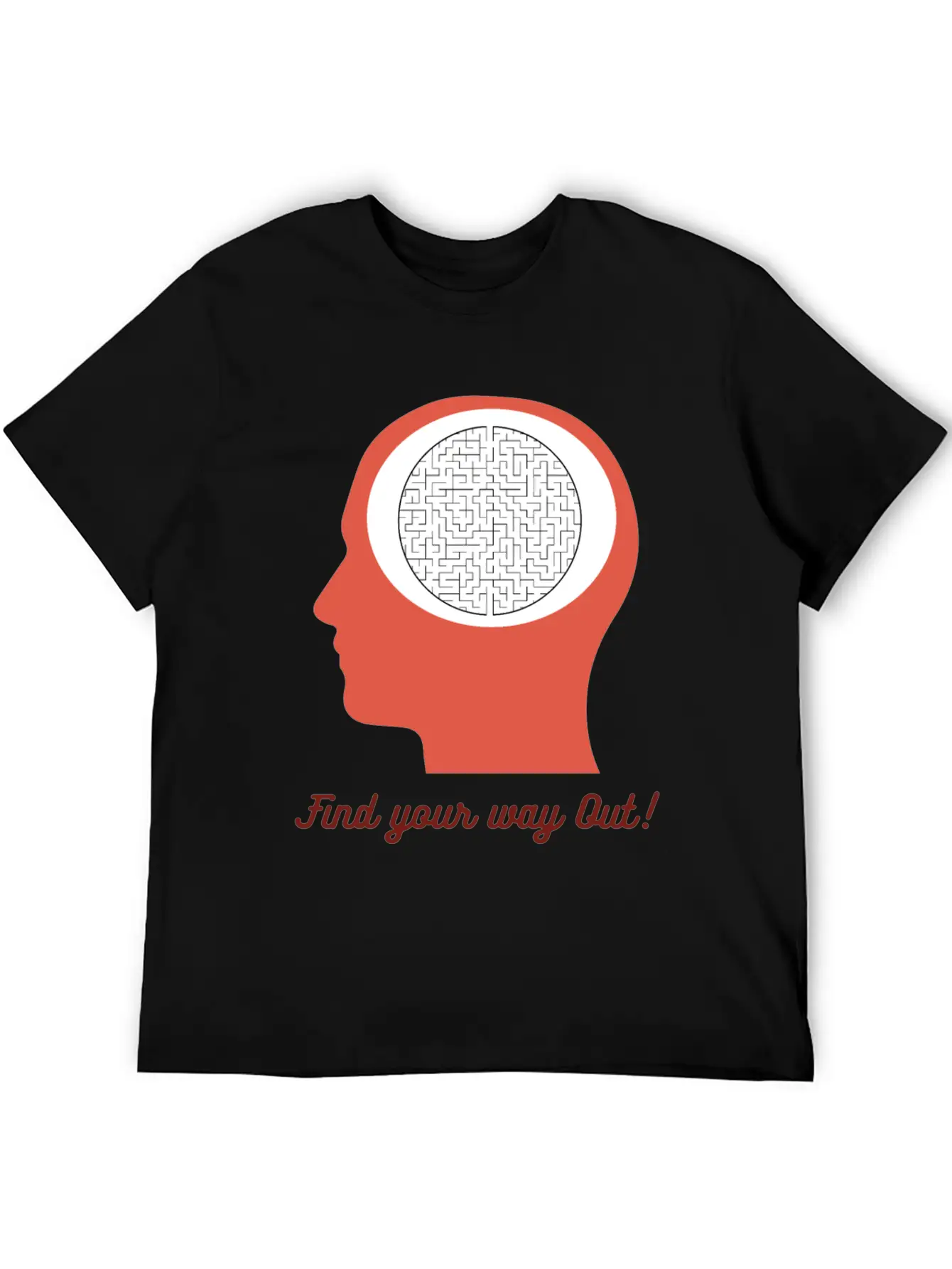 Find Your Way Out! Get Out Of Your Mind! Breathable Soft Cotton T-Shirt – Timeless Casual Look