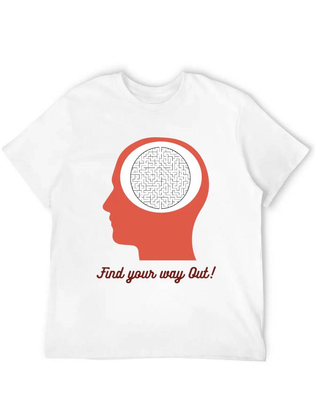 Find Your Way Out! Get Out Of Your Mind! Breathable Soft Cotton T-Shirt – Timeless Casual Look