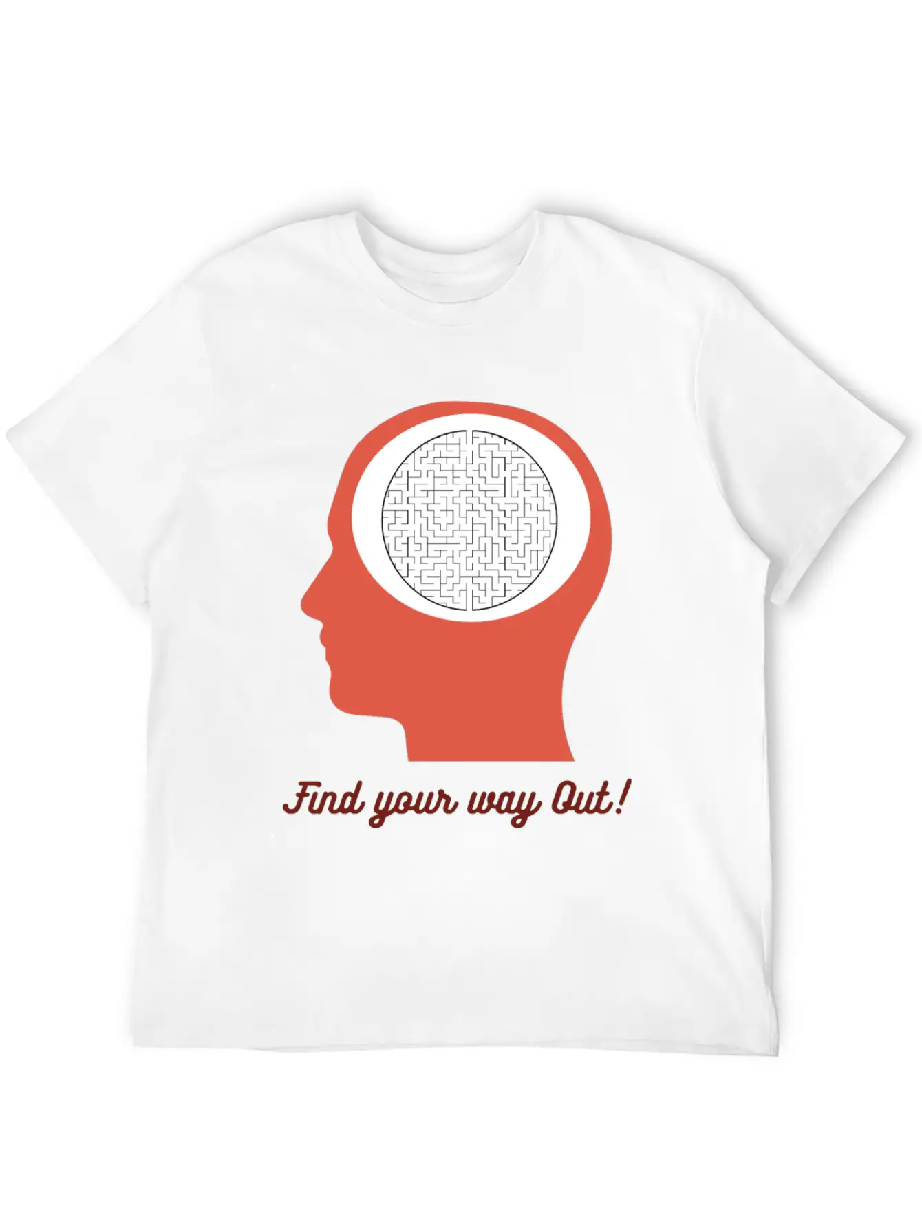 Find Your Way Out! Get Out Of Your Mind! Breathable Soft Cotton T-Shirt – Timeless Casual Look