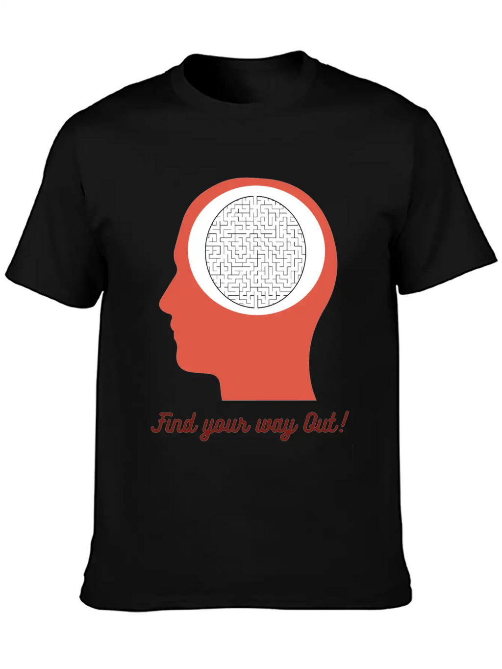 Find Your Way Out! Get Out Of Your Mind! Breathable Soft Cotton T-Shirt – Timeless Casual Look