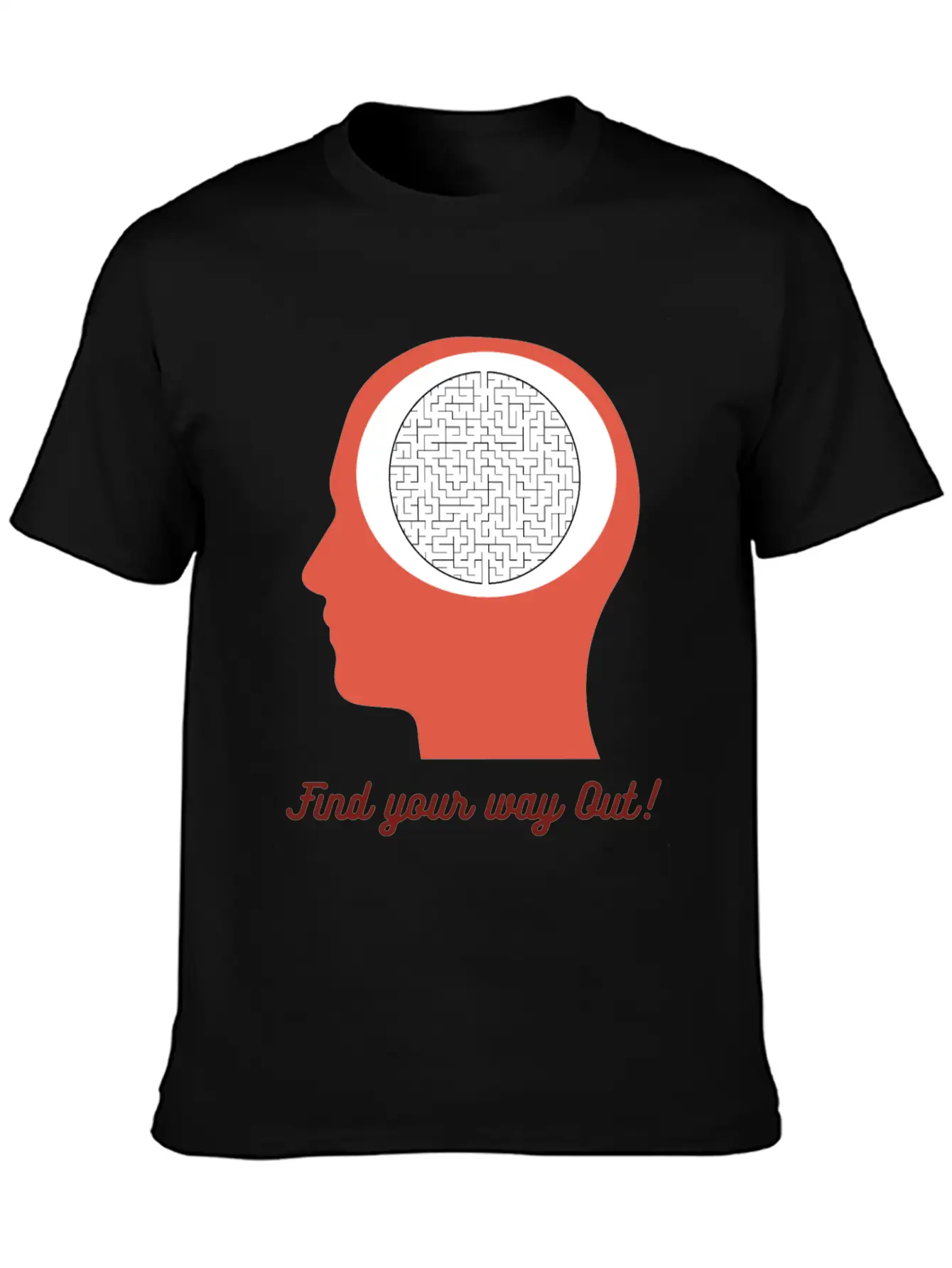 Find Your Way Out! Get Out Of Your Mind! Breathable Soft Cotton T-Shirt – Timeless Casual Look
